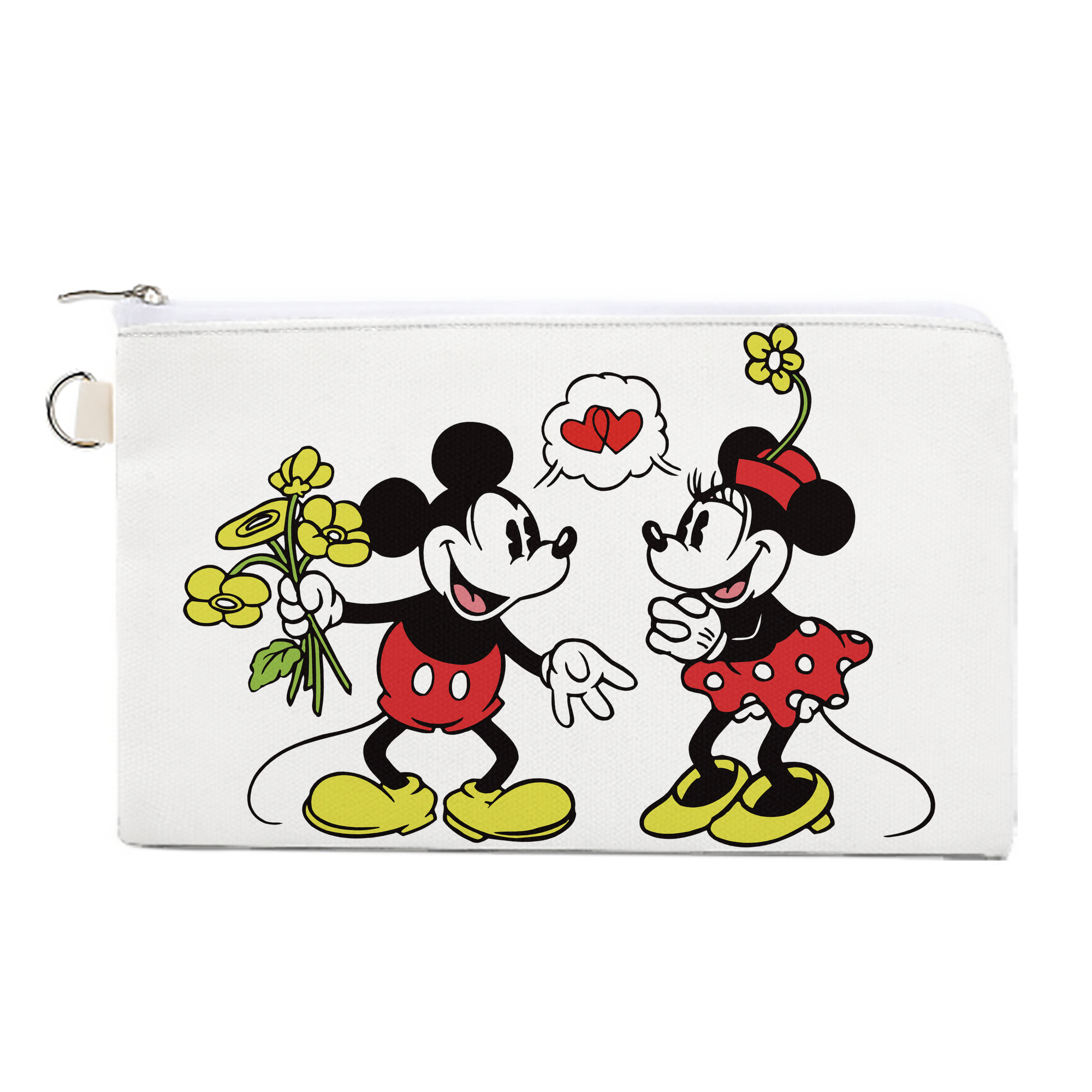 （画像用） ミッキーマウス Mickey Mouse キャンバス生地ポーチ　小物入れ