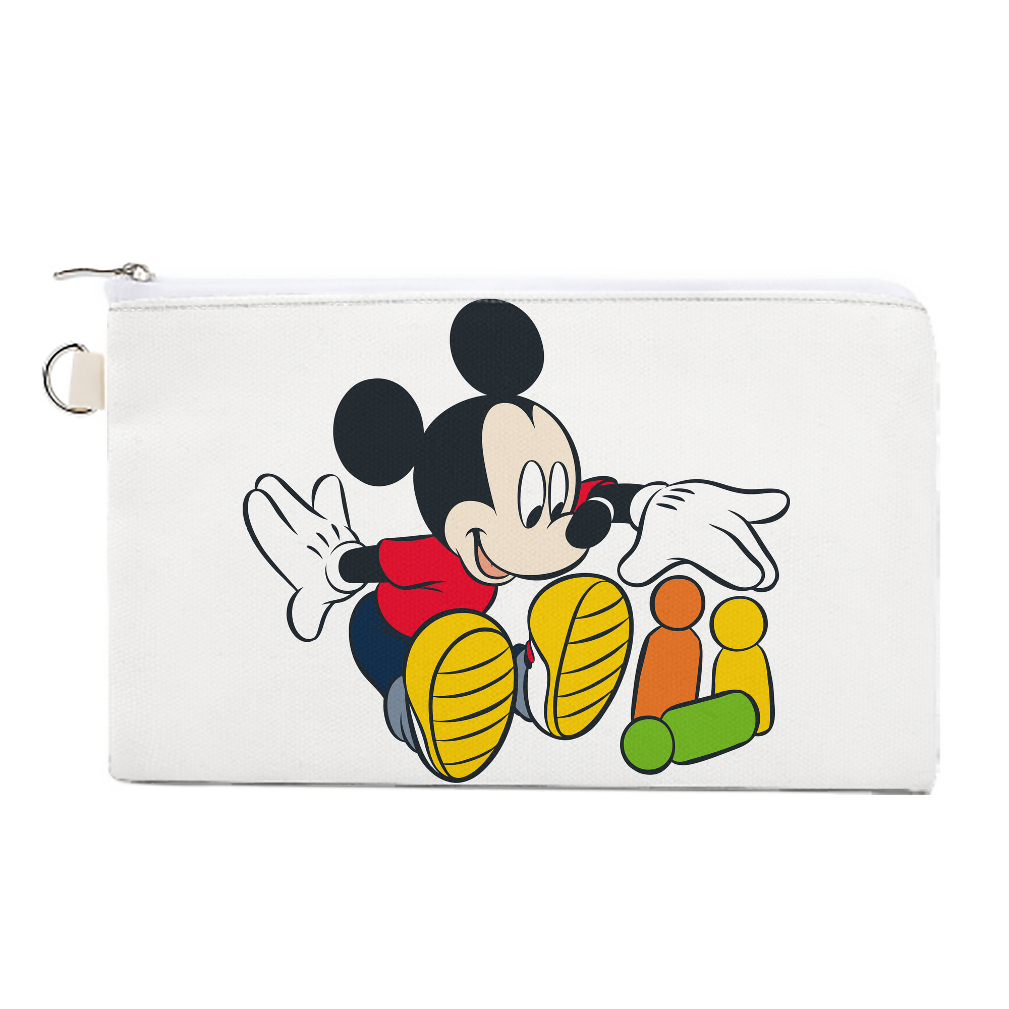 （画像用） ミッキーマウス Mickey Mouse キャンバス生地ポーチ　小物入れ