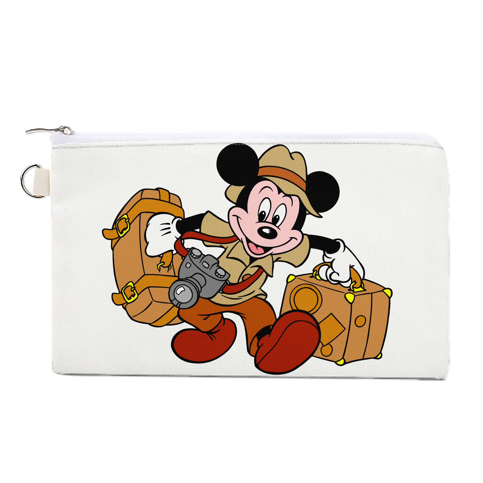 （画像用） ミッキーマウス Mickey Mouse キャンバス生地ポーチ　小物入れ