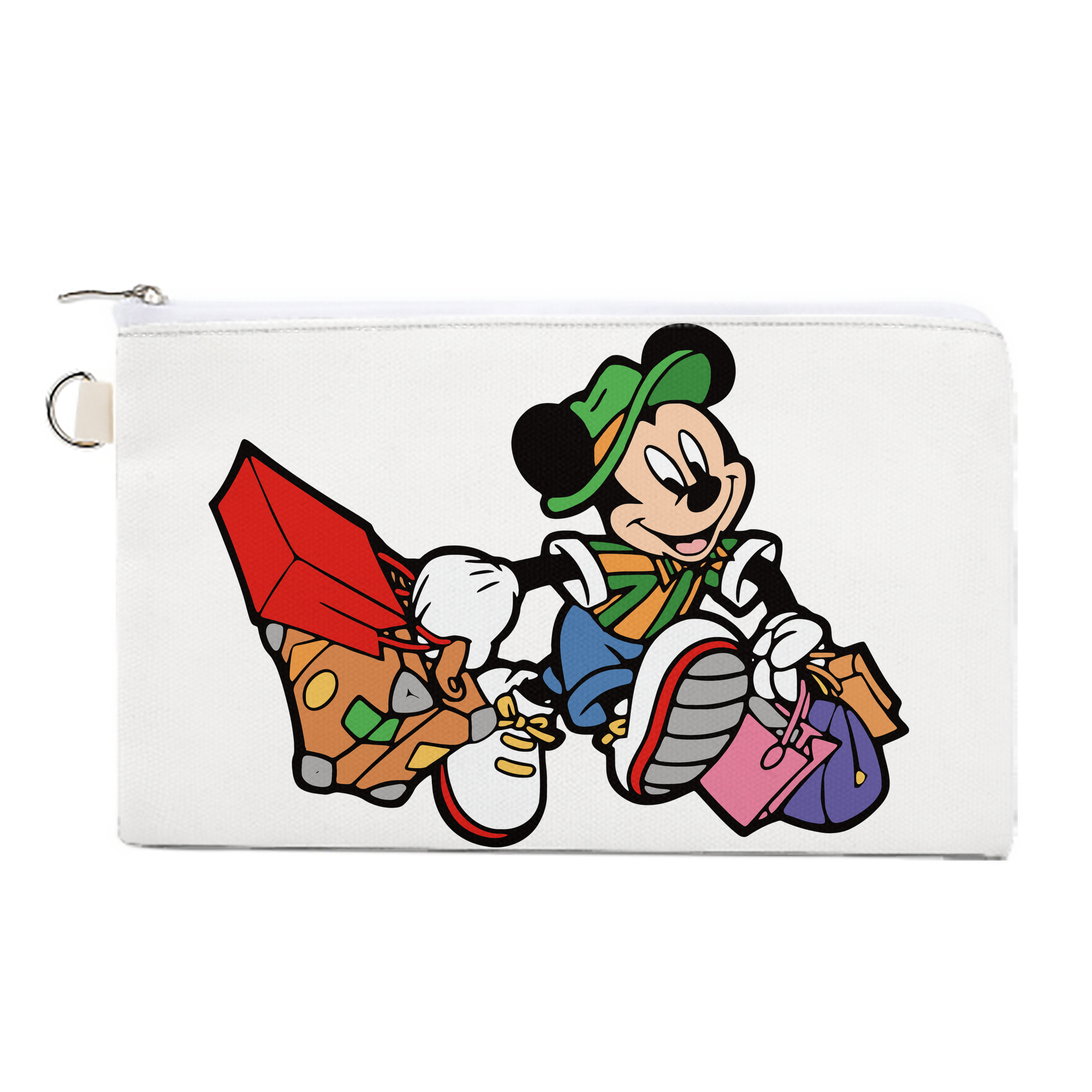（画像用） ミッキーマウス Mickey Mouse キャンバス生地ポーチ　小物入れ