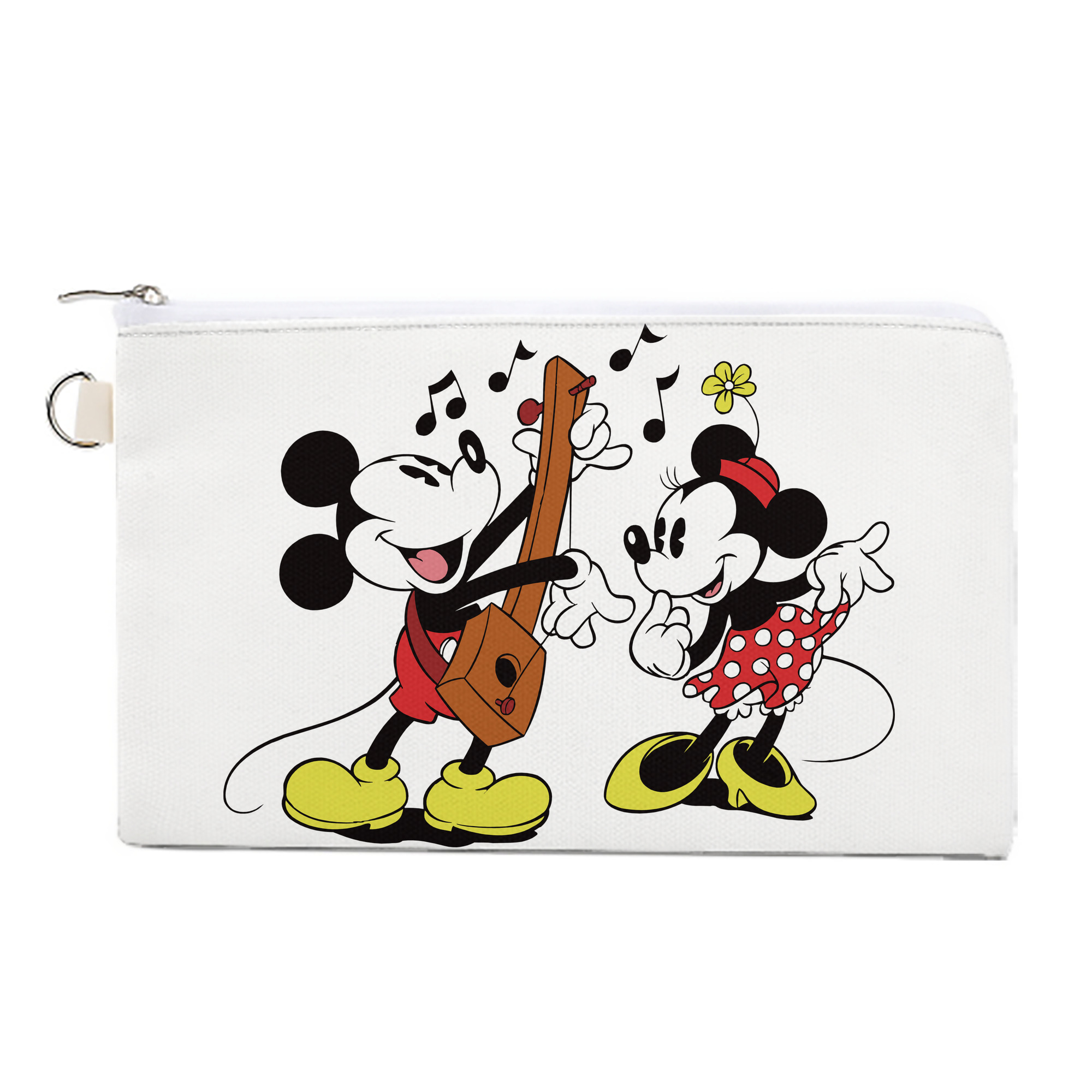 （画像用） ミッキーマウス Mickey Mouse キャンバス生地ポーチ　小物入れ