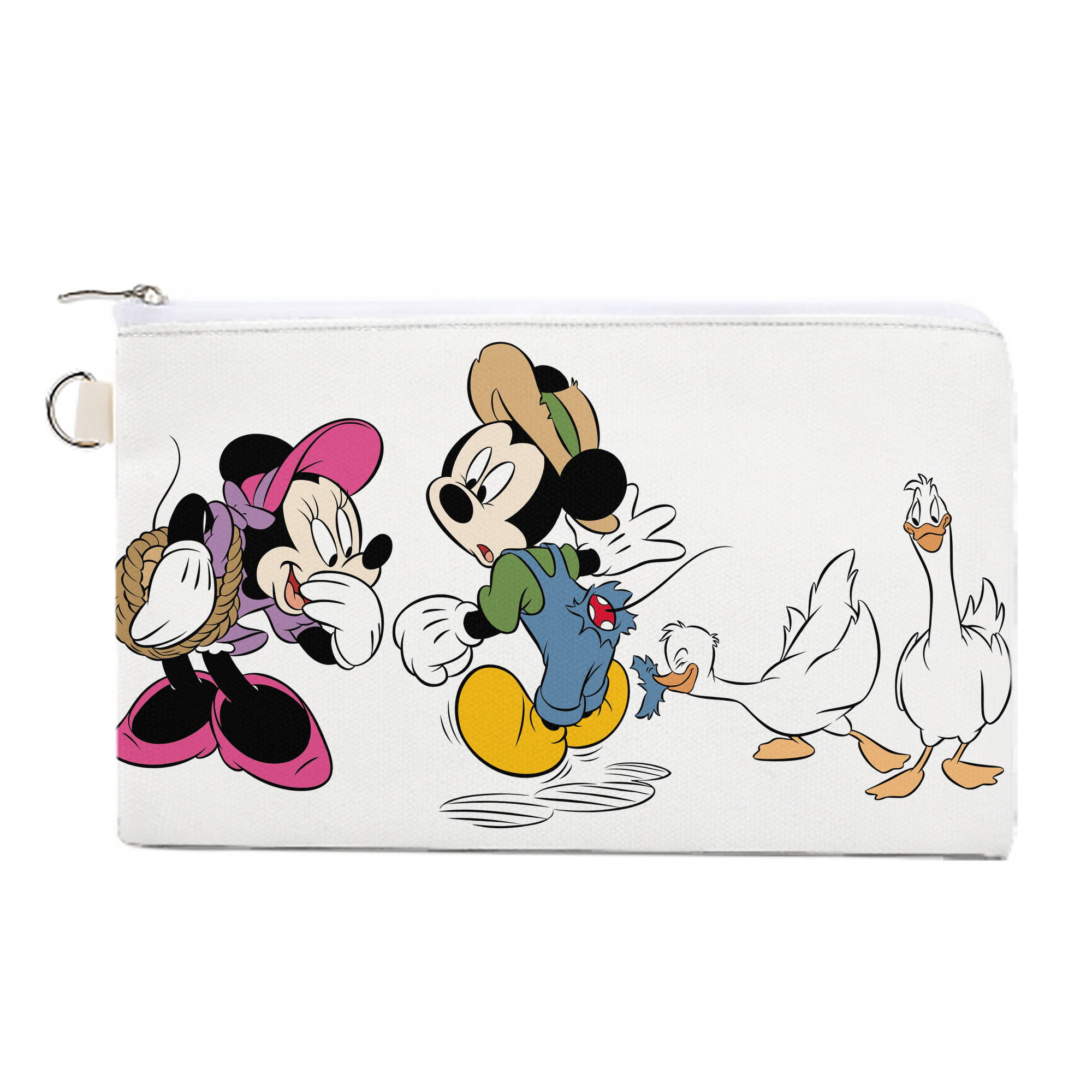 （画像用） ミッキーマウス Mickey Mouse キャンバス生地ポーチ　小物入れ