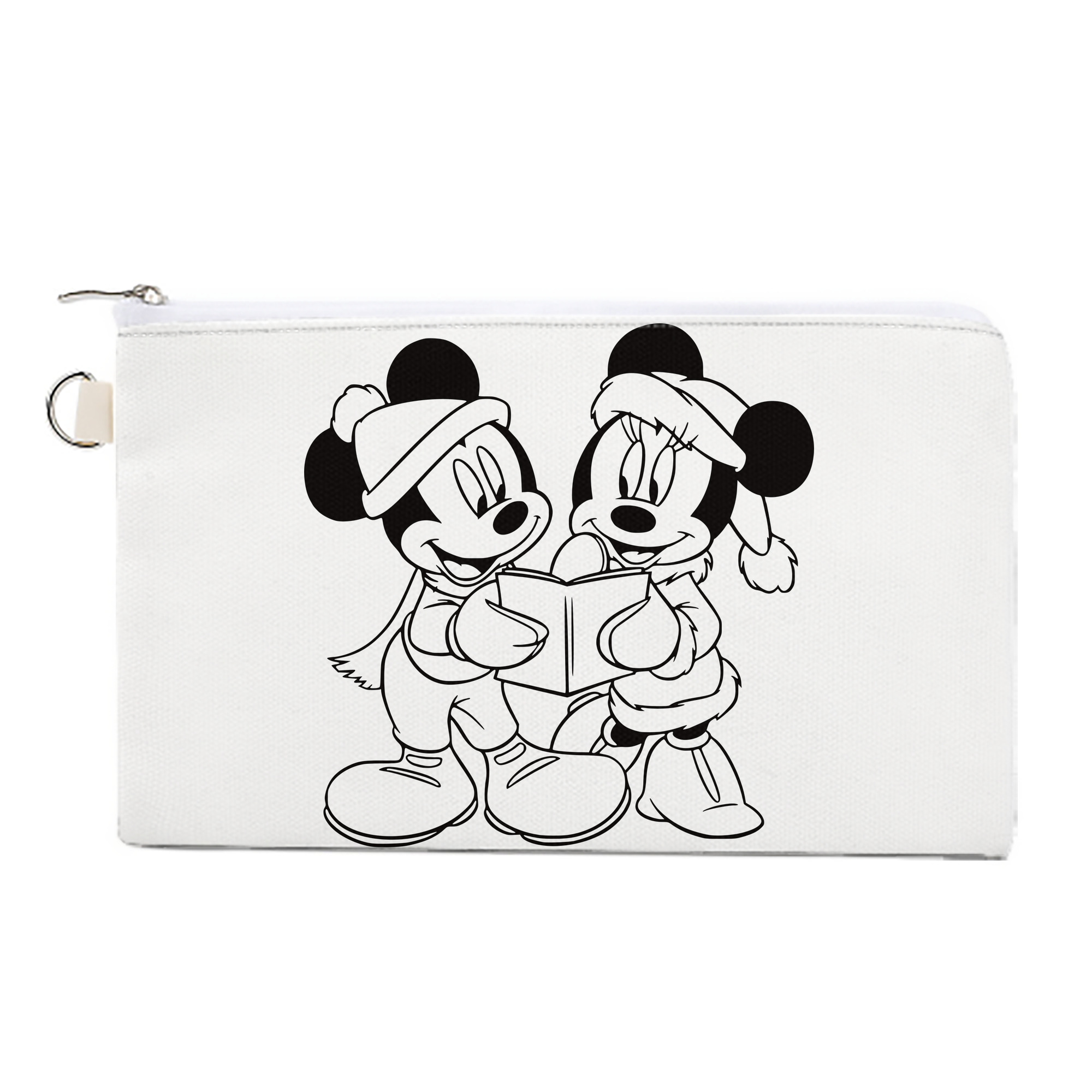 （画像用） ミッキーマウス Mickey Mouse キャンバス生地ポーチ　小物入れ