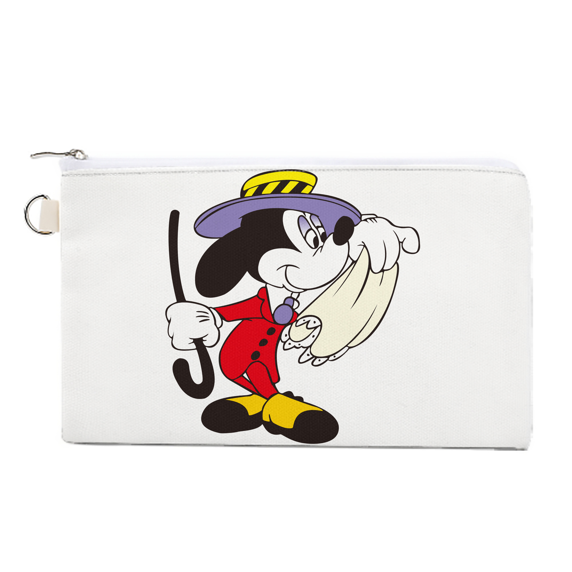（画像用） ミッキーマウス Mickey Mouse キャンバス生地ポーチ　小物入れ