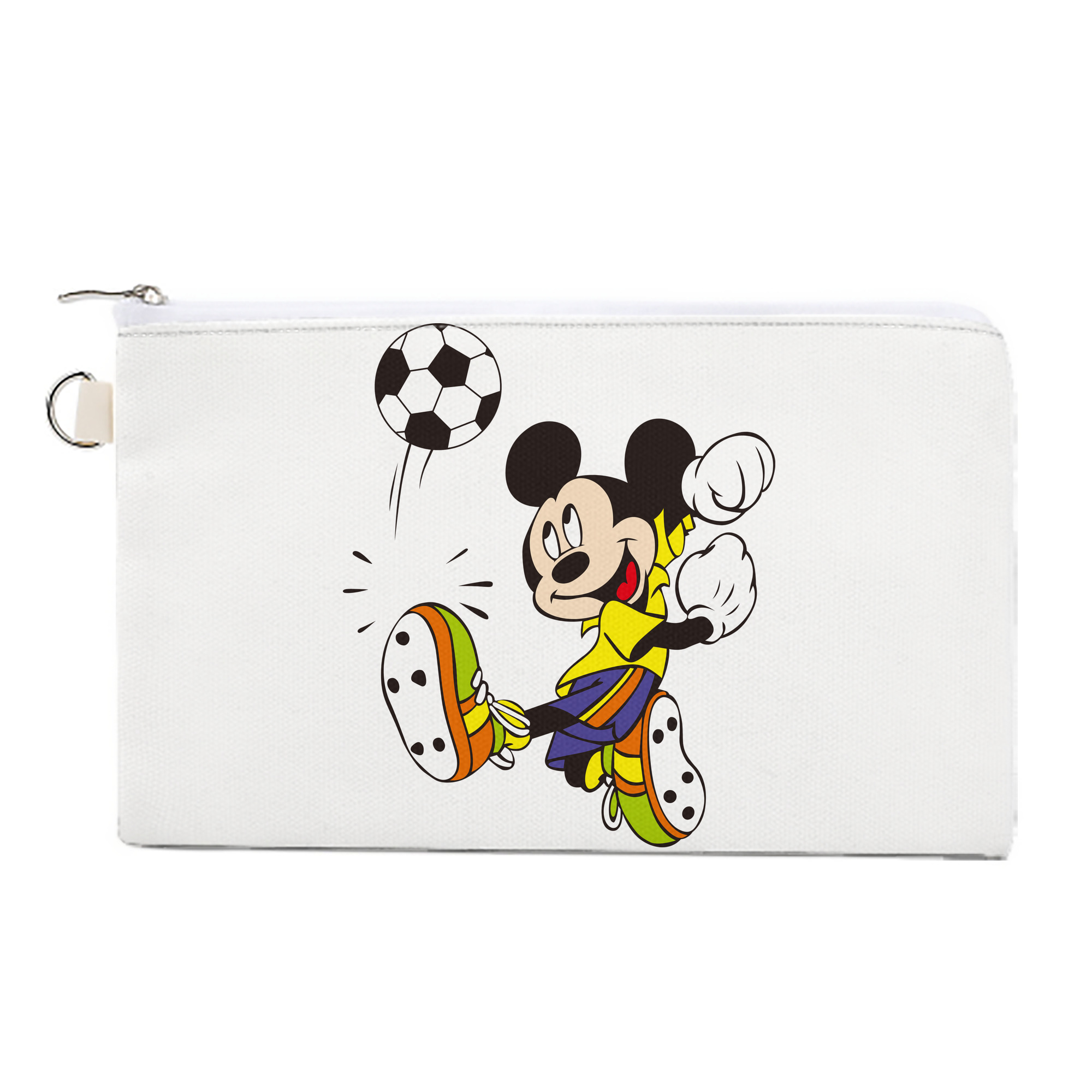 （画像用） ミッキーマウス Mickey Mouse キャンバス生地ポーチ　小物入れ