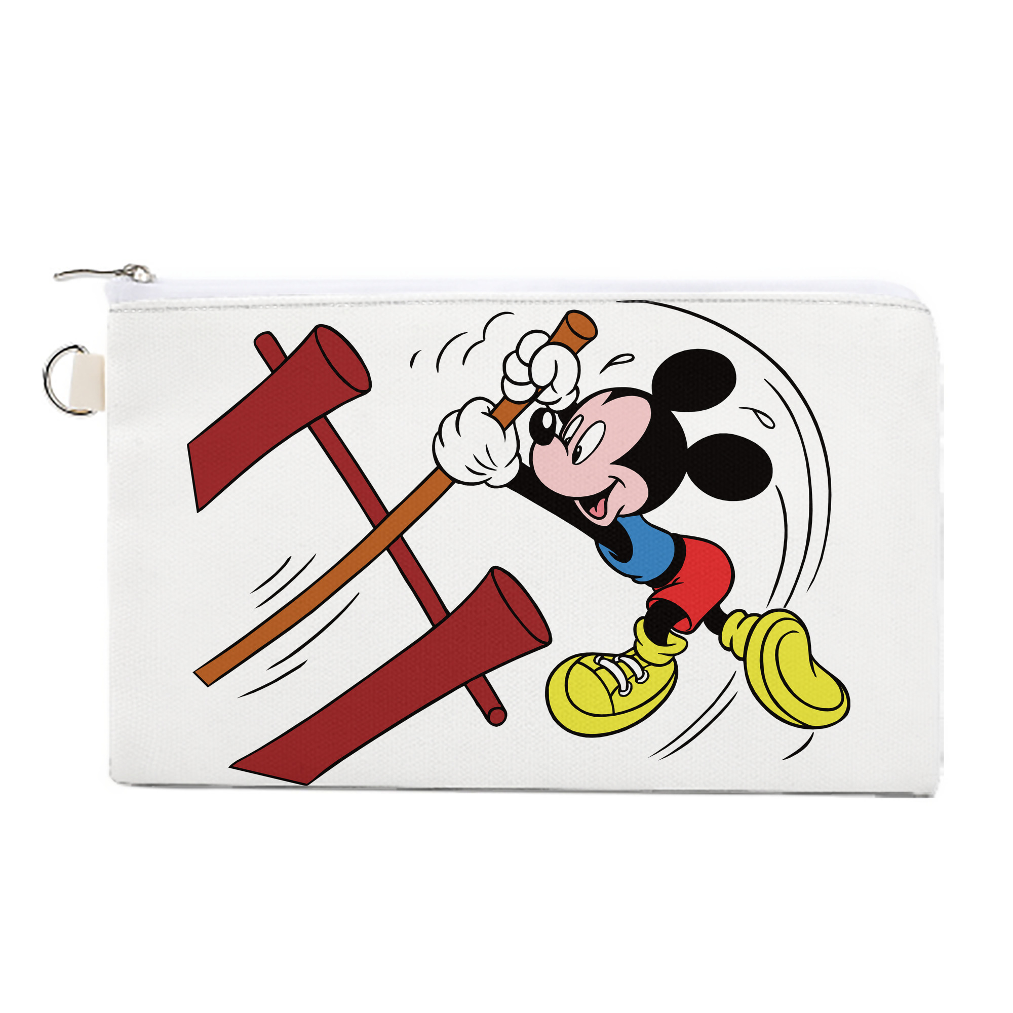 （画像用） ミッキーマウス Mickey Mouse キャンバス生地ポーチ　小物入れ