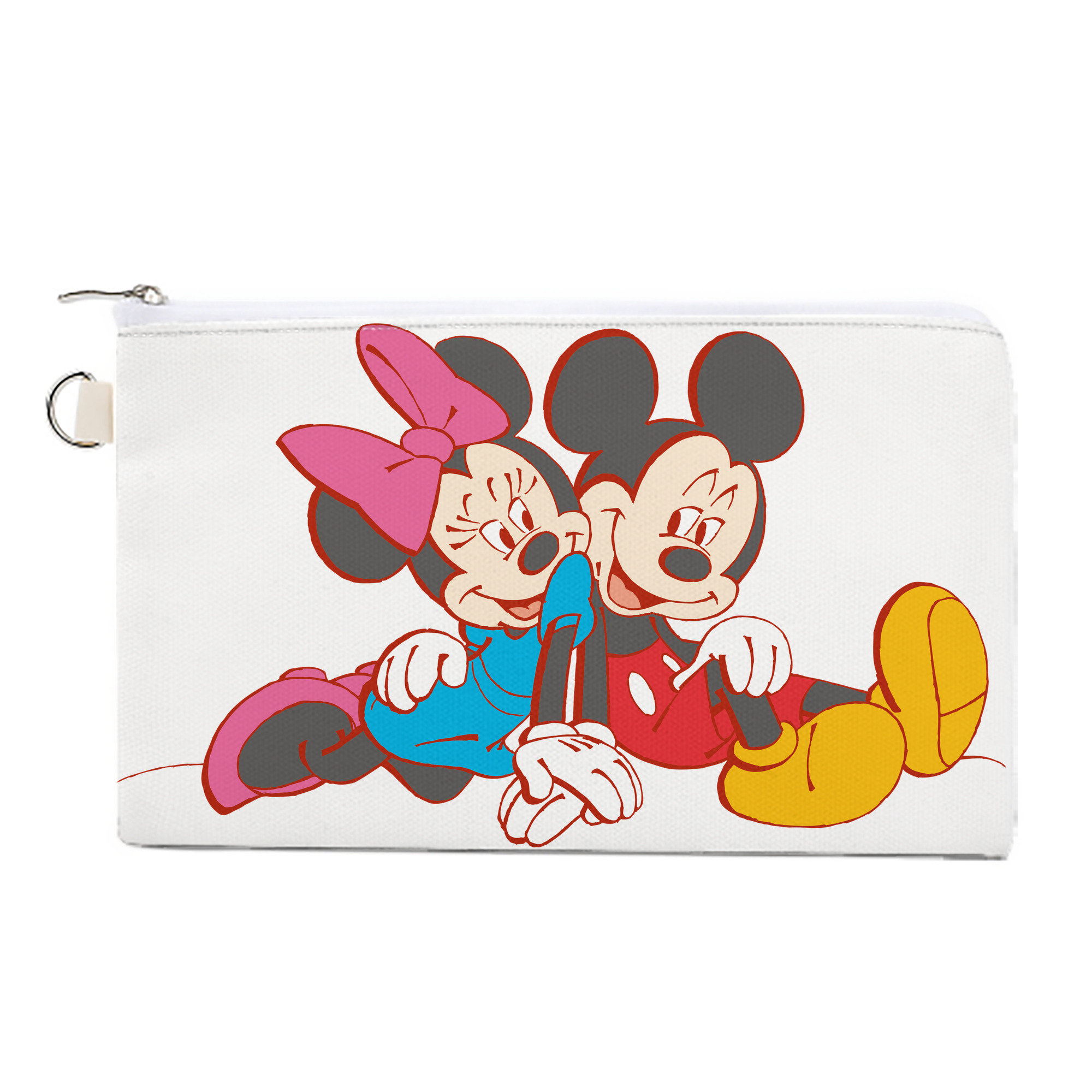 （画像用） ミッキーマウス Mickey Mouse キャンバス生地ポーチ　小物入れ