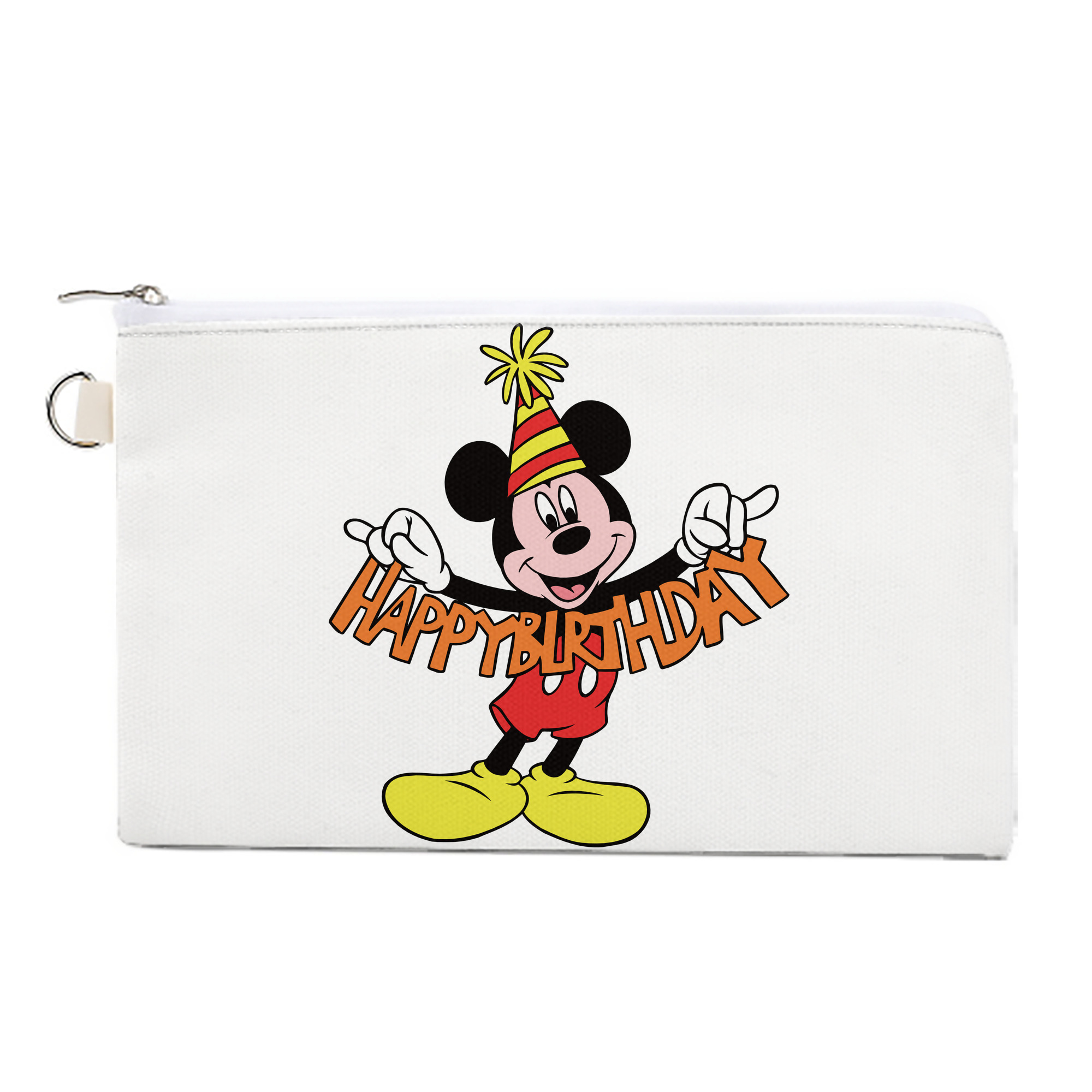 （画像用） ミッキーマウス Mickey Mouse キャンバス生地ポーチ　小物入れ