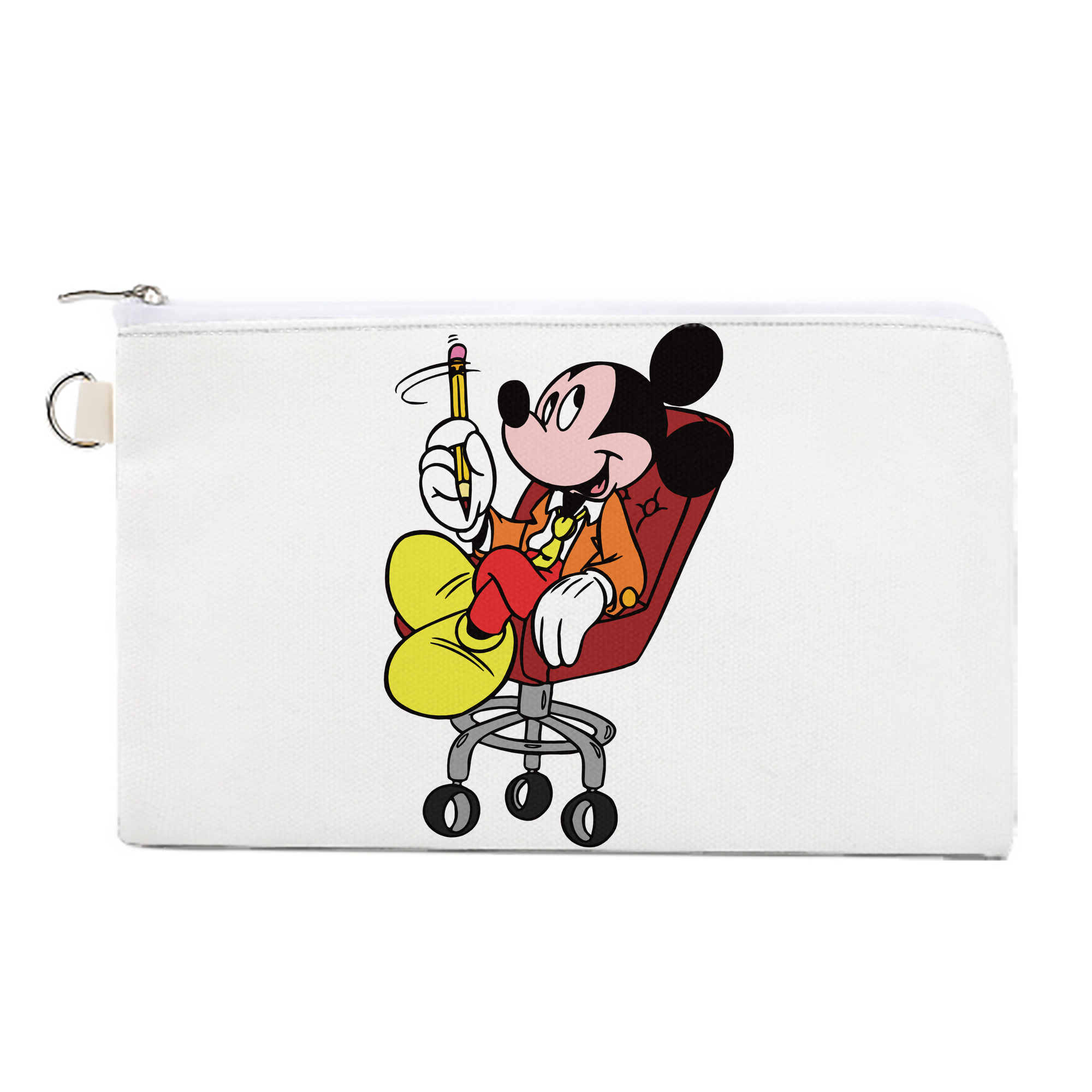 （画像用） ミッキーマウス Mickey Mouse キャンバス生地ポーチ　小物入れ