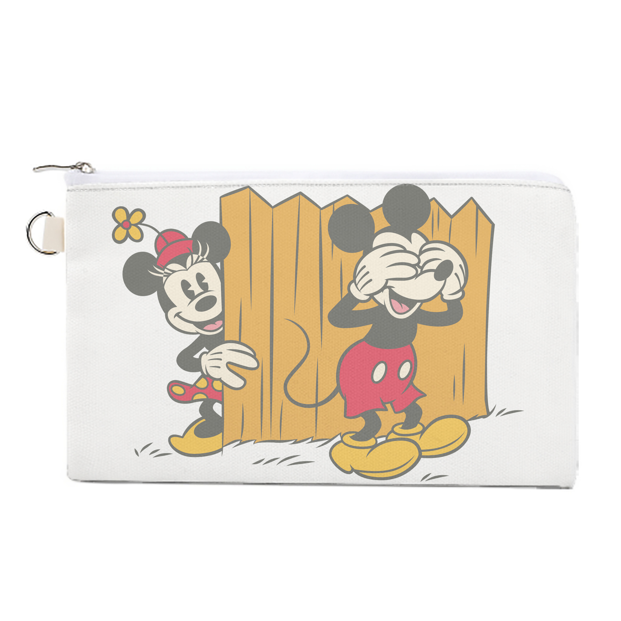 （画像用） ミッキーマウス Mickey Mouse キャンバス生地ポーチ　小物入れ