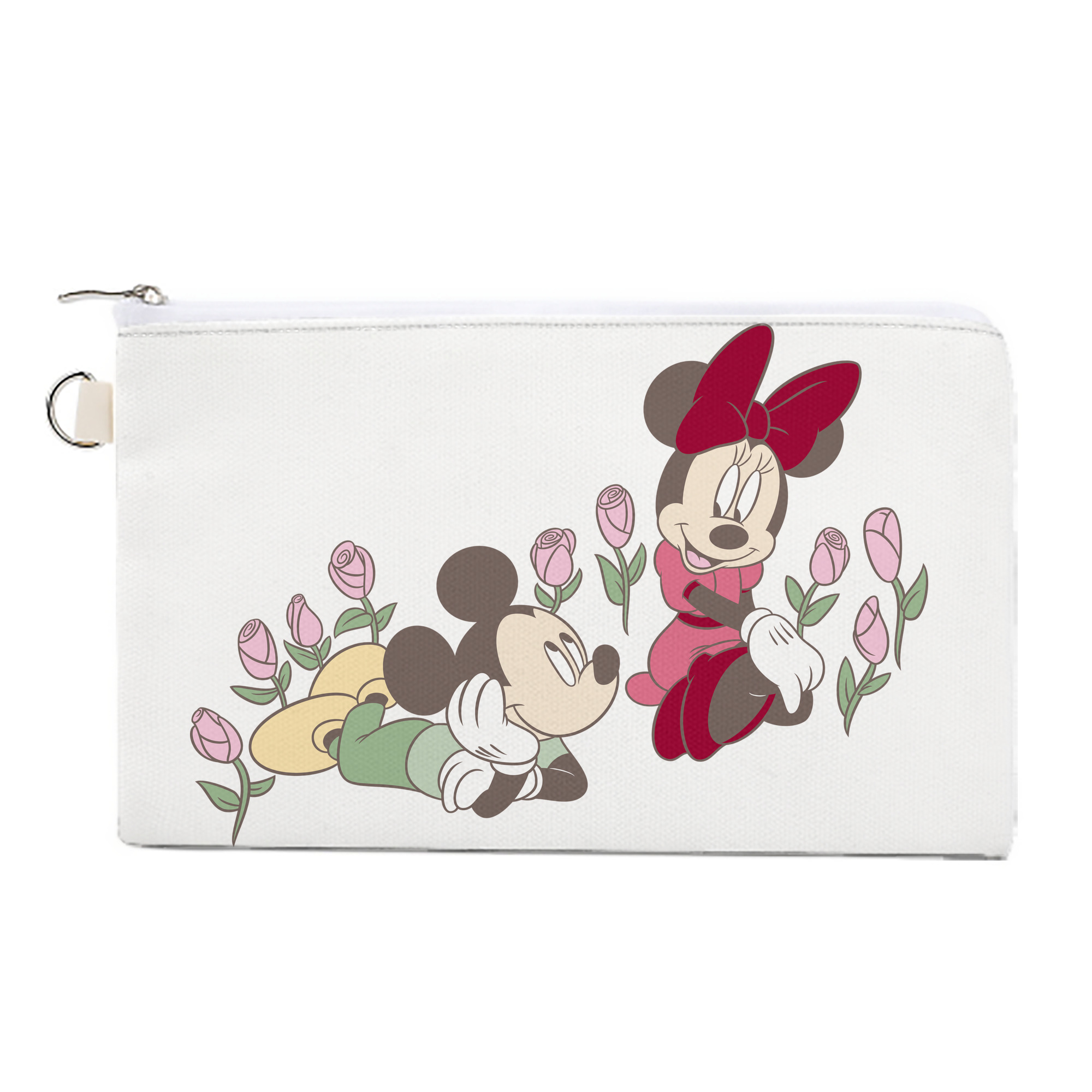 （画像用） ミッキーマウス Mickey Mouse キャンバス生地ポーチ　小物入れ