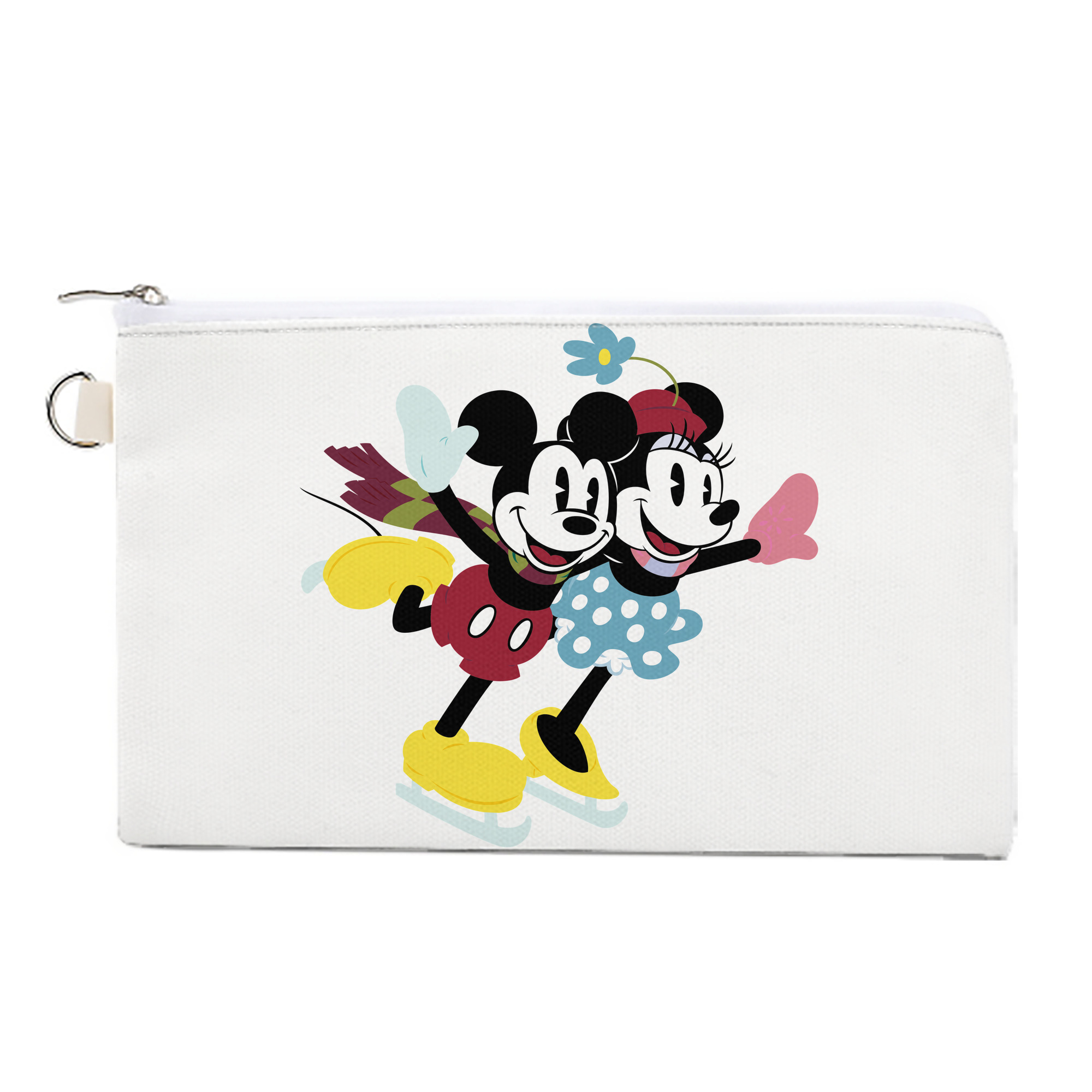 （画像用） ミッキーマウス Mickey Mouse キャンバス生地ポーチ　小物入れ