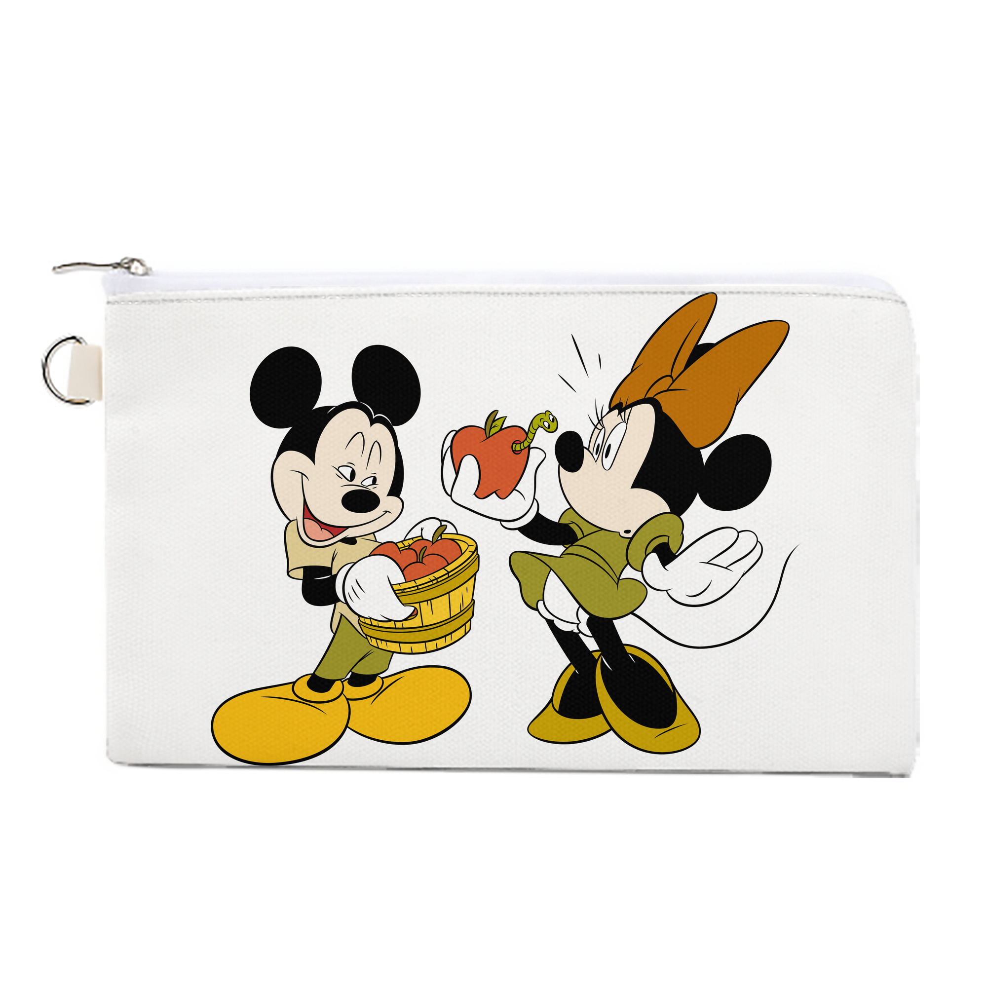 （画像用） ミッキーマウス Mickey Mouse キャンバス生地ポーチ　小物入れ
