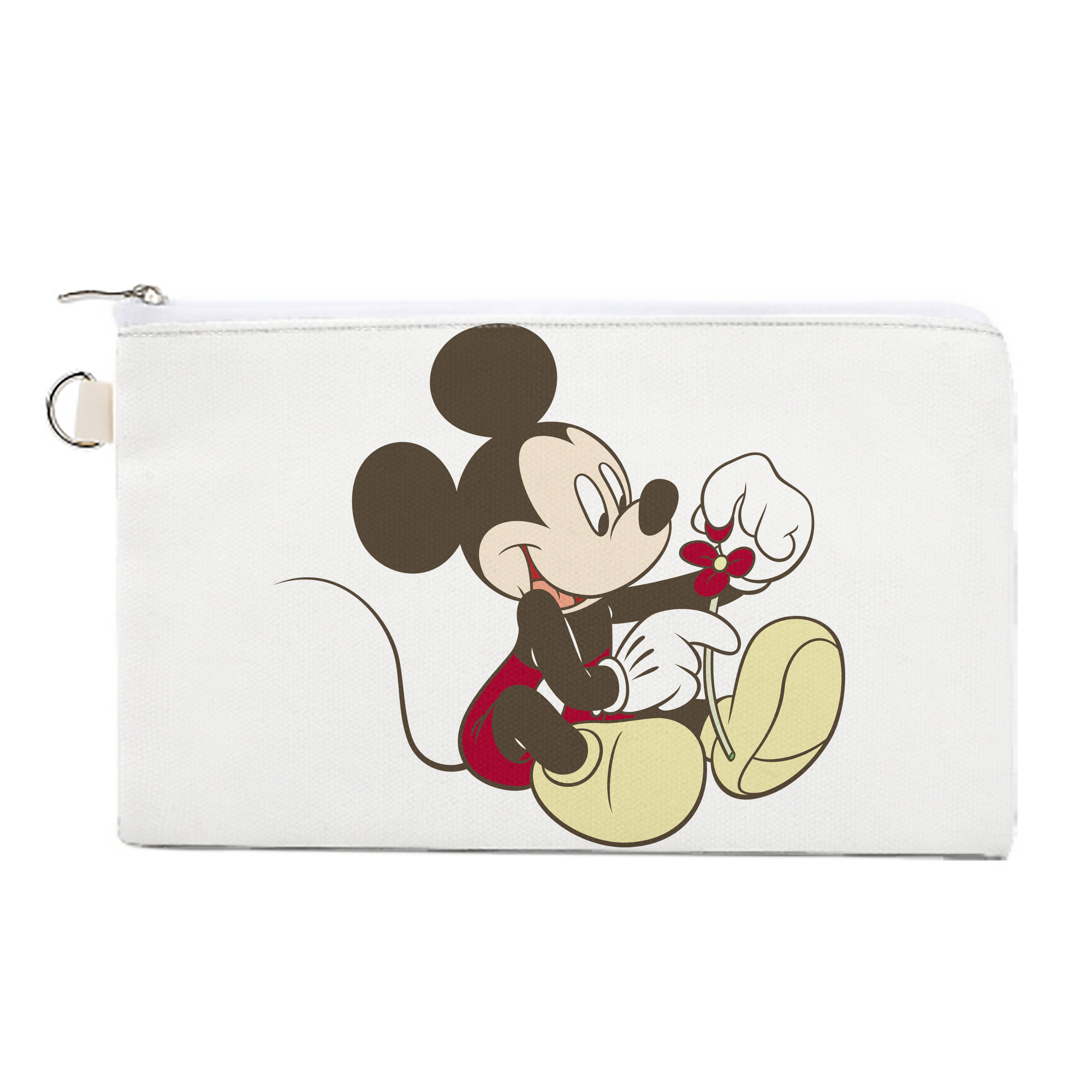 （画像用） ミッキーマウス Mickey Mouse キャンバス生地ポーチ　小物入れ