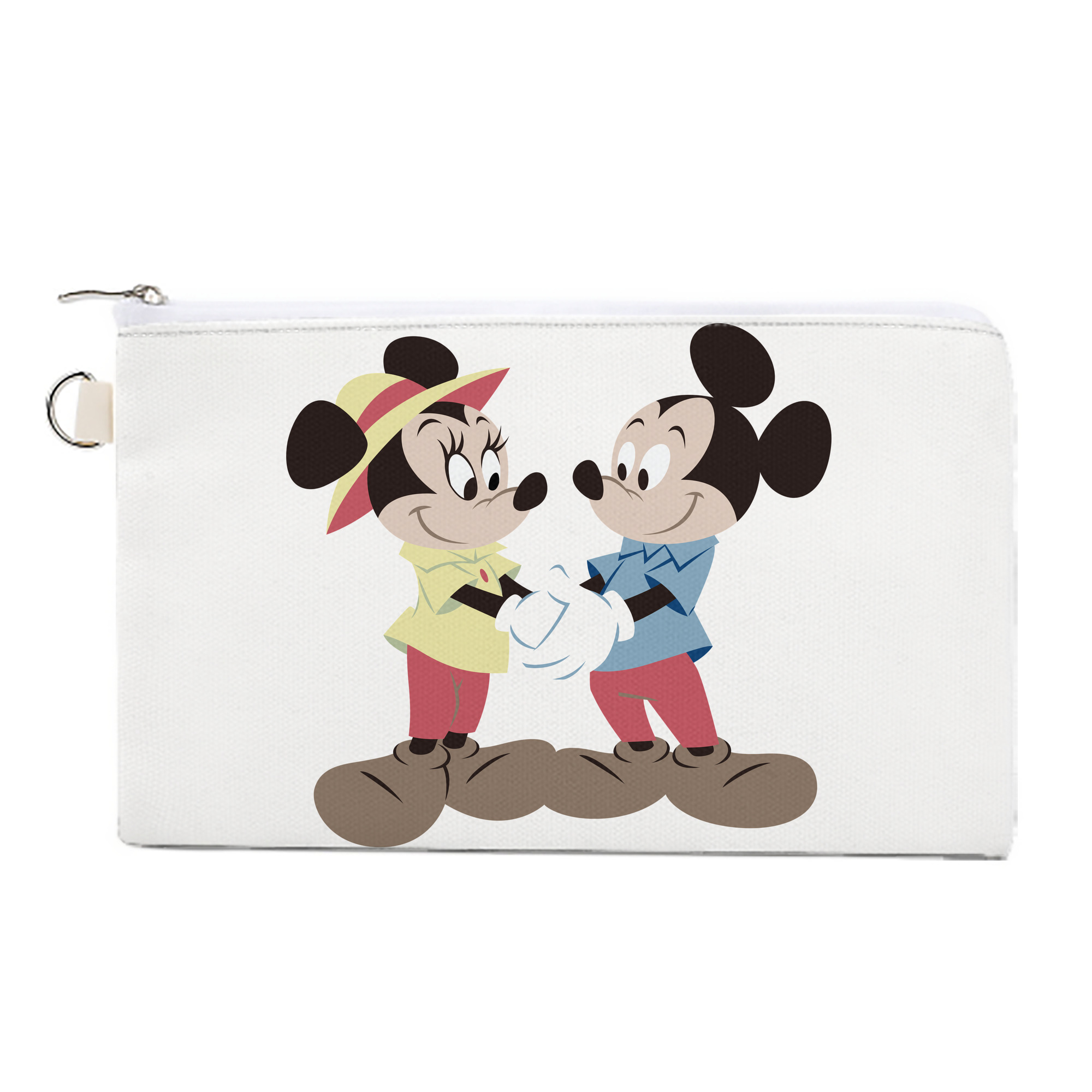 （画像用） ミッキーマウス Mickey Mouse キャンバス生地ポーチ　小物入れ