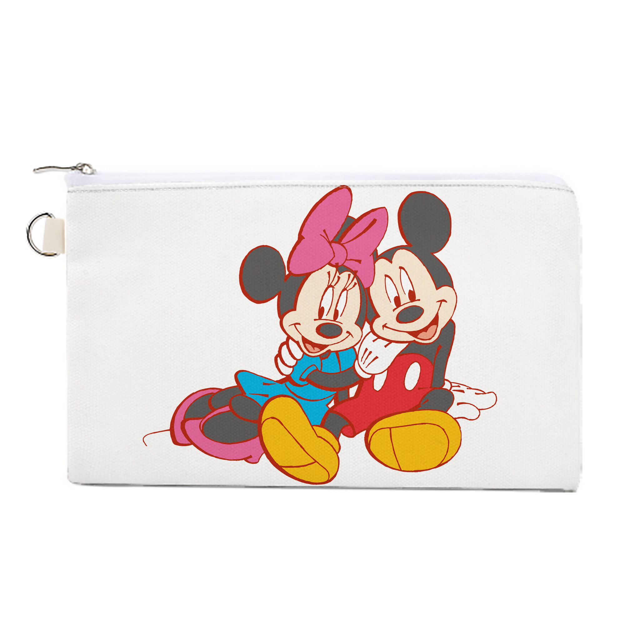 （画像用） ミッキーマウス Mickey Mouse キャンバス生地ポーチ　小物入れ