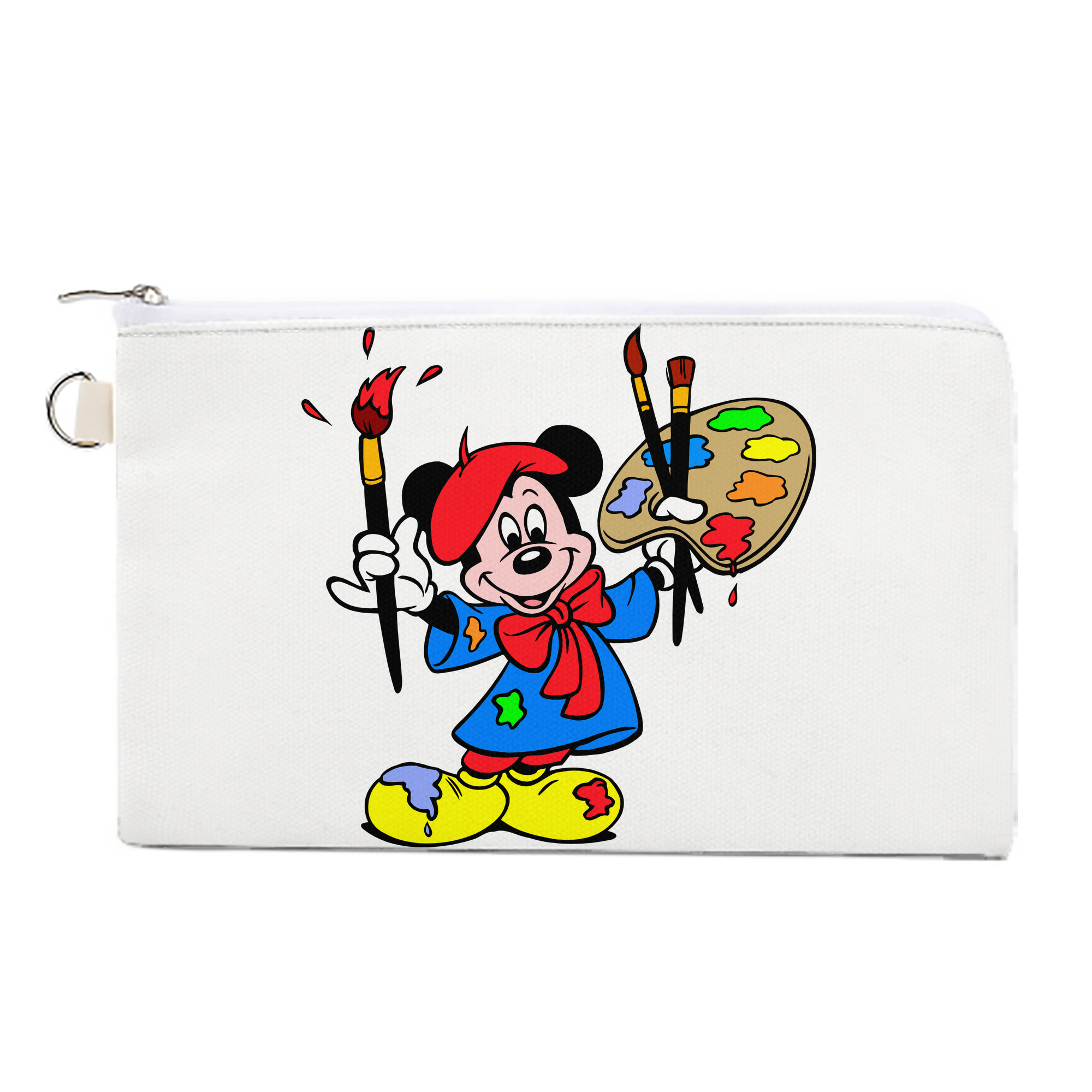 （画像用） ミッキーマウス Mickey Mouse キャンバス生地ポーチ　小物入れ