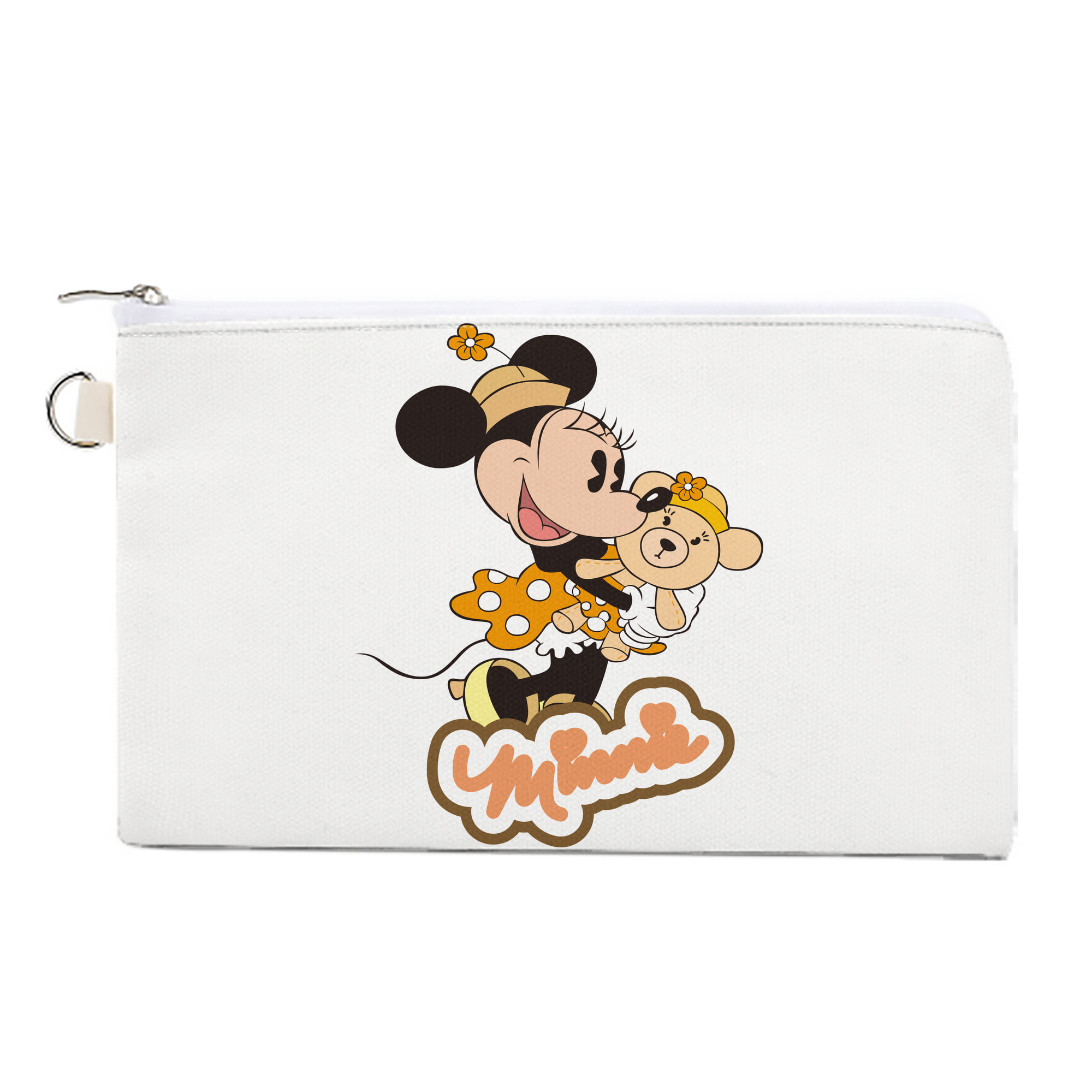 （画像用） ミッキーマウス Mickey Mouse キャンバス生地ポーチ　小物入れ