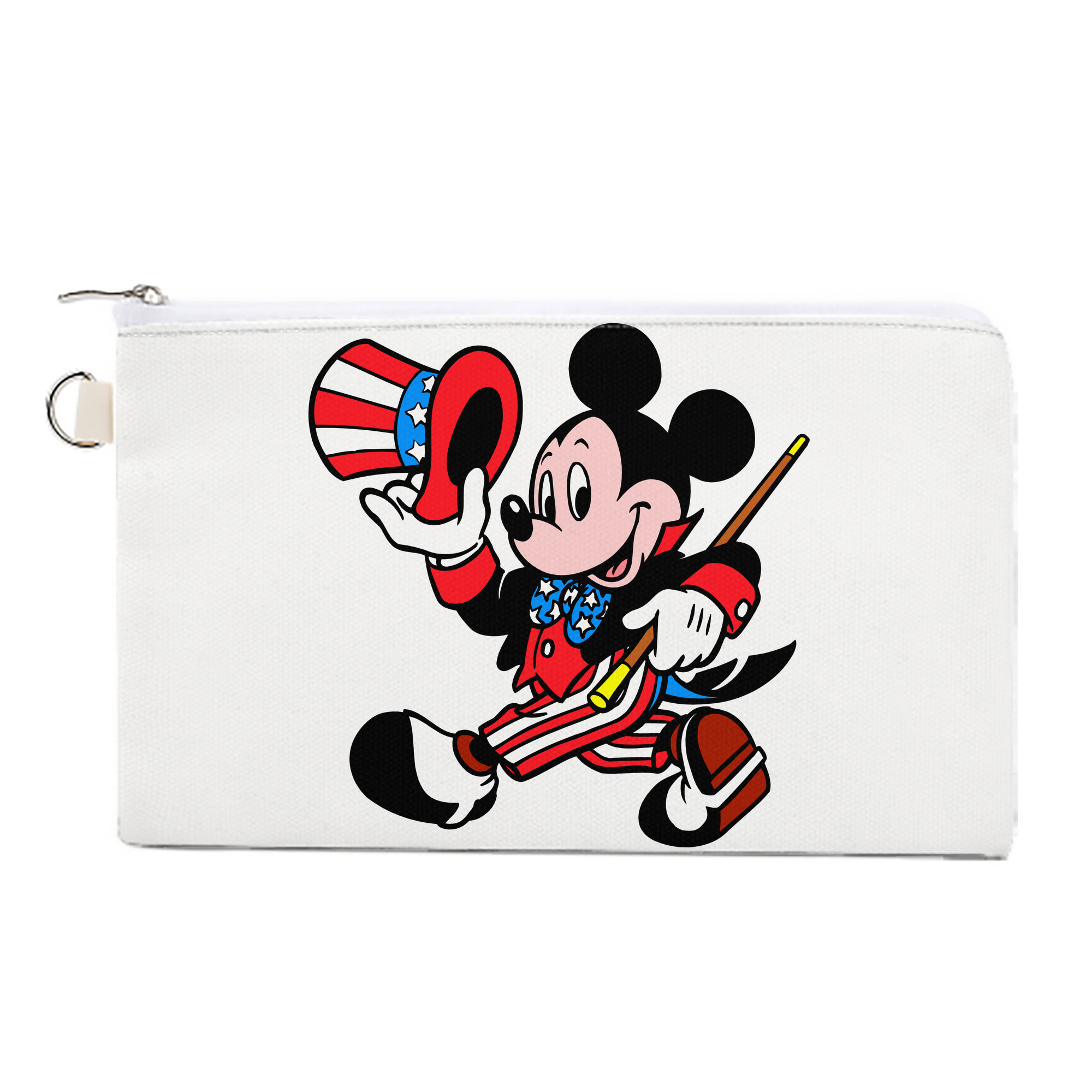 （画像用） ミッキーマウス Mickey Mouse キャンバス生地ポーチ　小物入れ