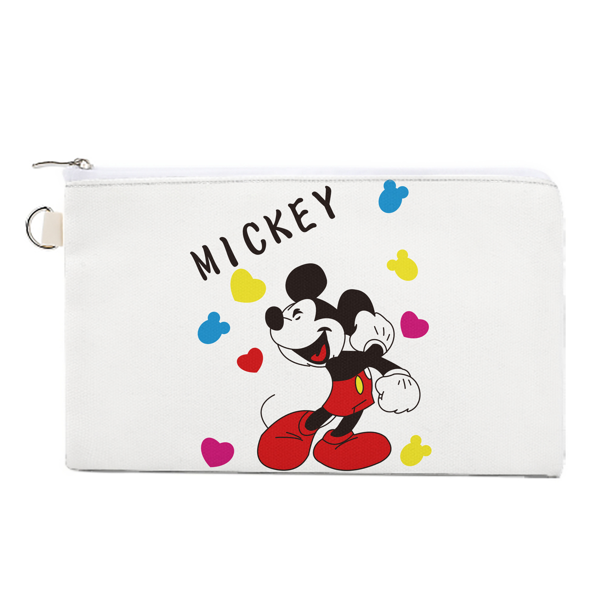 （画像用） ミッキーマウス Mickey Mouse キャンバス生地ポーチ　小物入れ