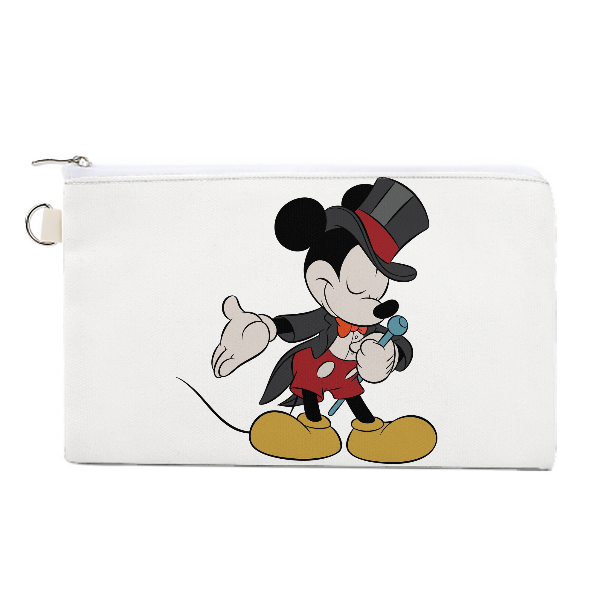 （画像用） ミッキーマウス Mickey Mouse キャンバス生地ポーチ　小物入れ
