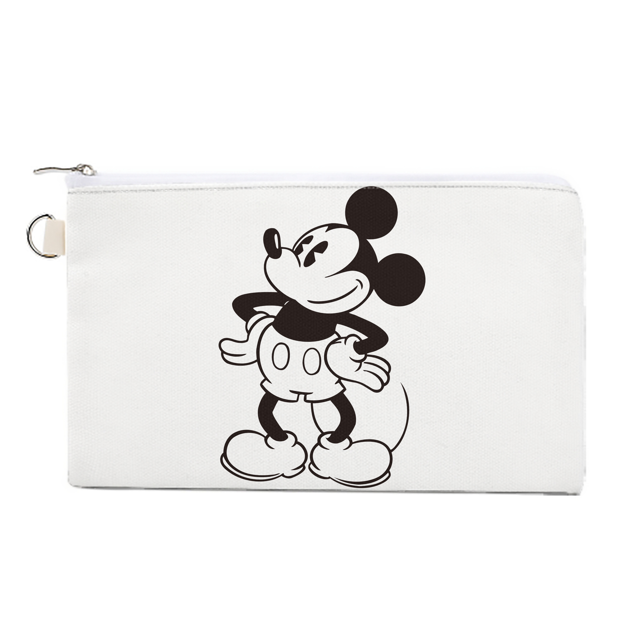 （画像用） ミッキーマウス Mickey Mouse キャンバス生地ポーチ　小物入れ