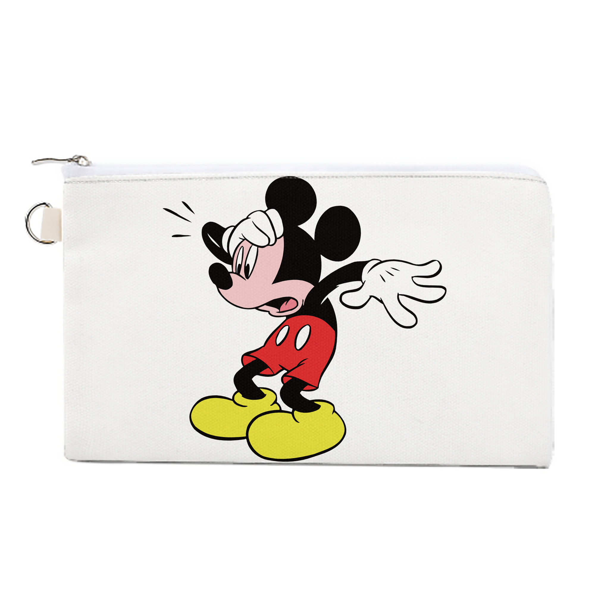 （画像用） ミッキーマウス Mickey Mouse キャンバス生地ポーチ　小物入れ