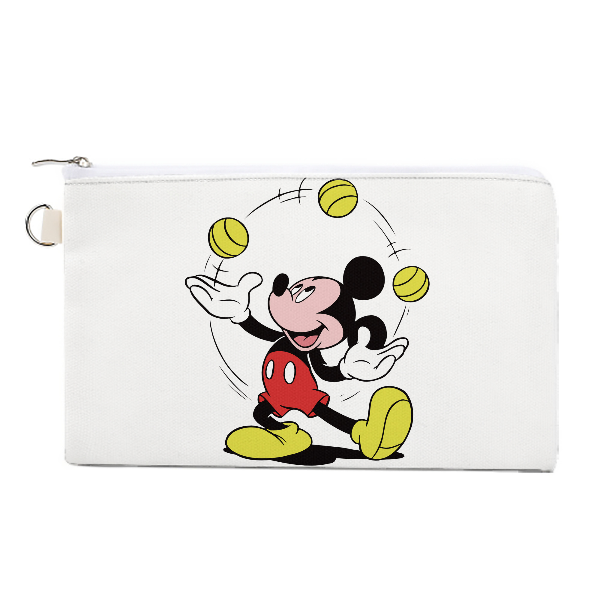 （画像用） ミッキーマウス Mickey Mouse キャンバス生地ポーチ　小物入れ