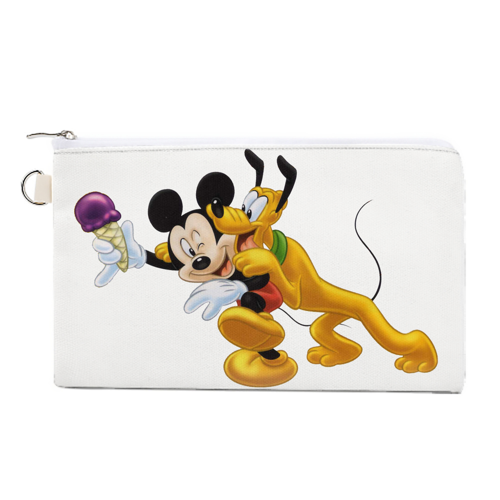 （画像用） ミッキーマウス Mickey Mouse キャンバス生地ポーチ　小物入れ
