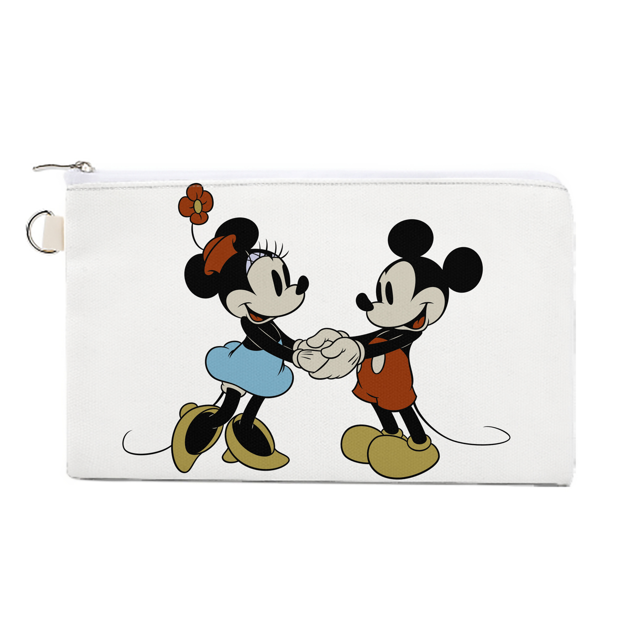 （画像用） ミッキーマウス Mickey Mouse キャンバス生地ポーチ　小物入れ