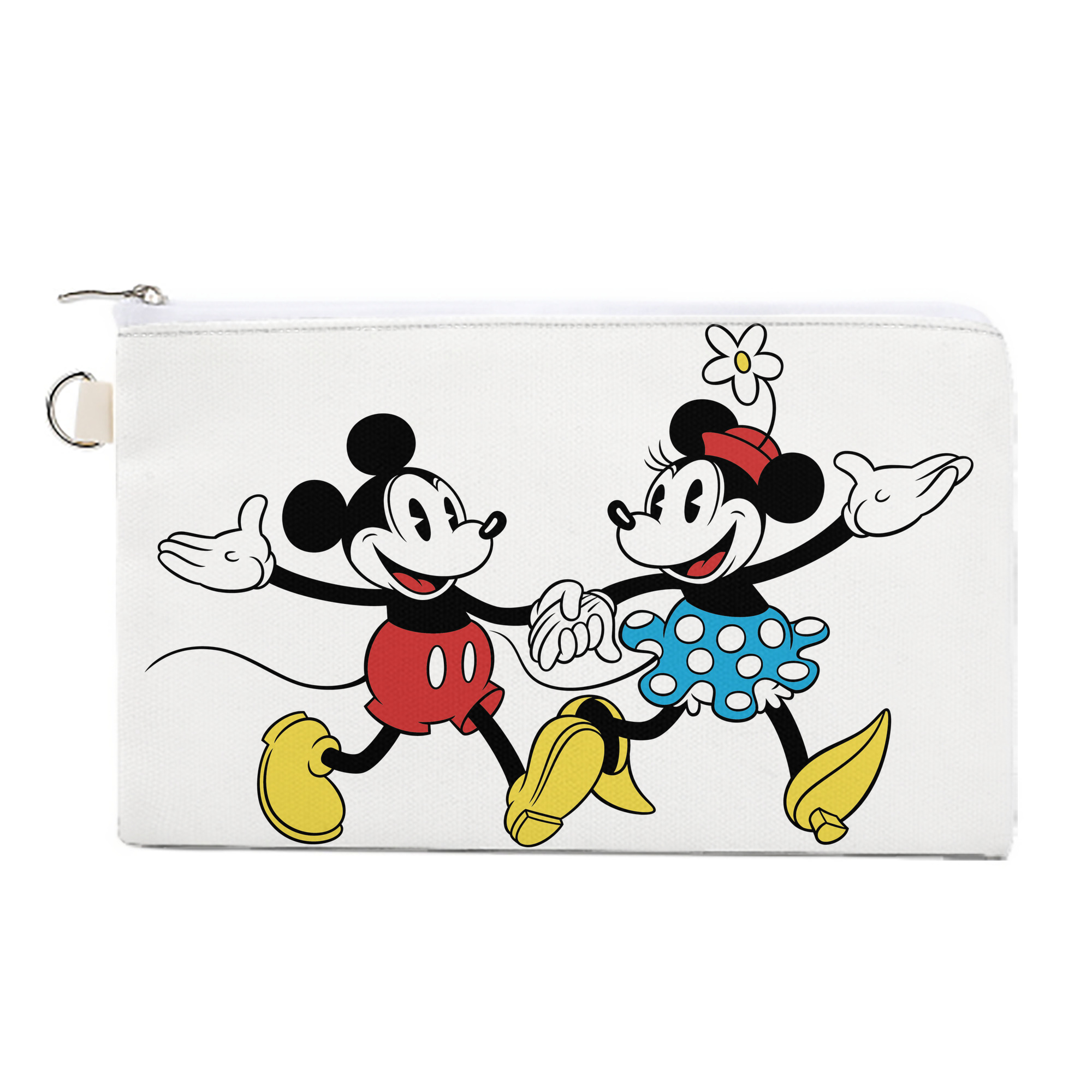 （画像用） ミッキーマウス Mickey Mouse キャンバス生地ポーチ　小物入れ