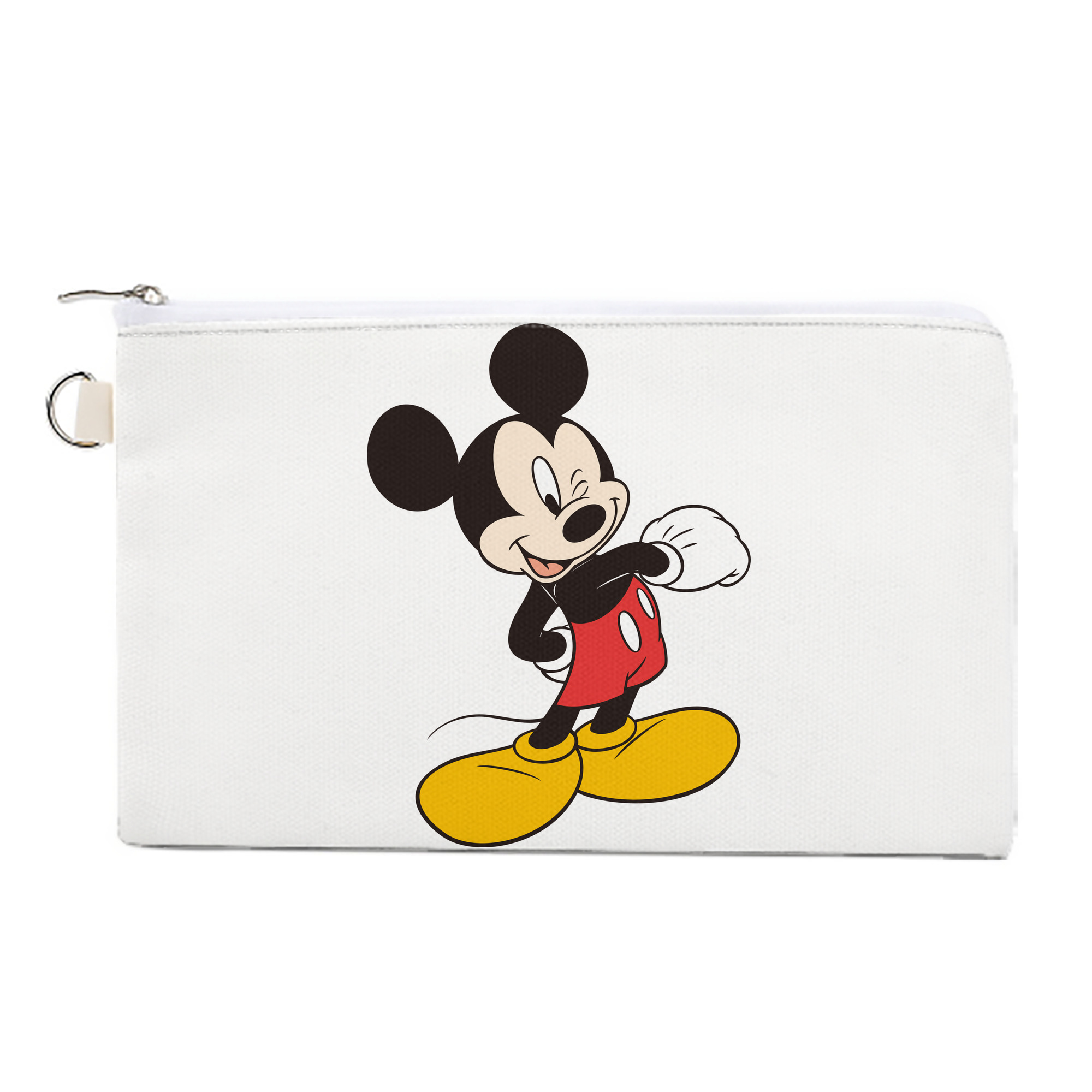 （画像用） ミッキーマウス Mickey Mouse キャンバス生地ポーチ　小物入れ