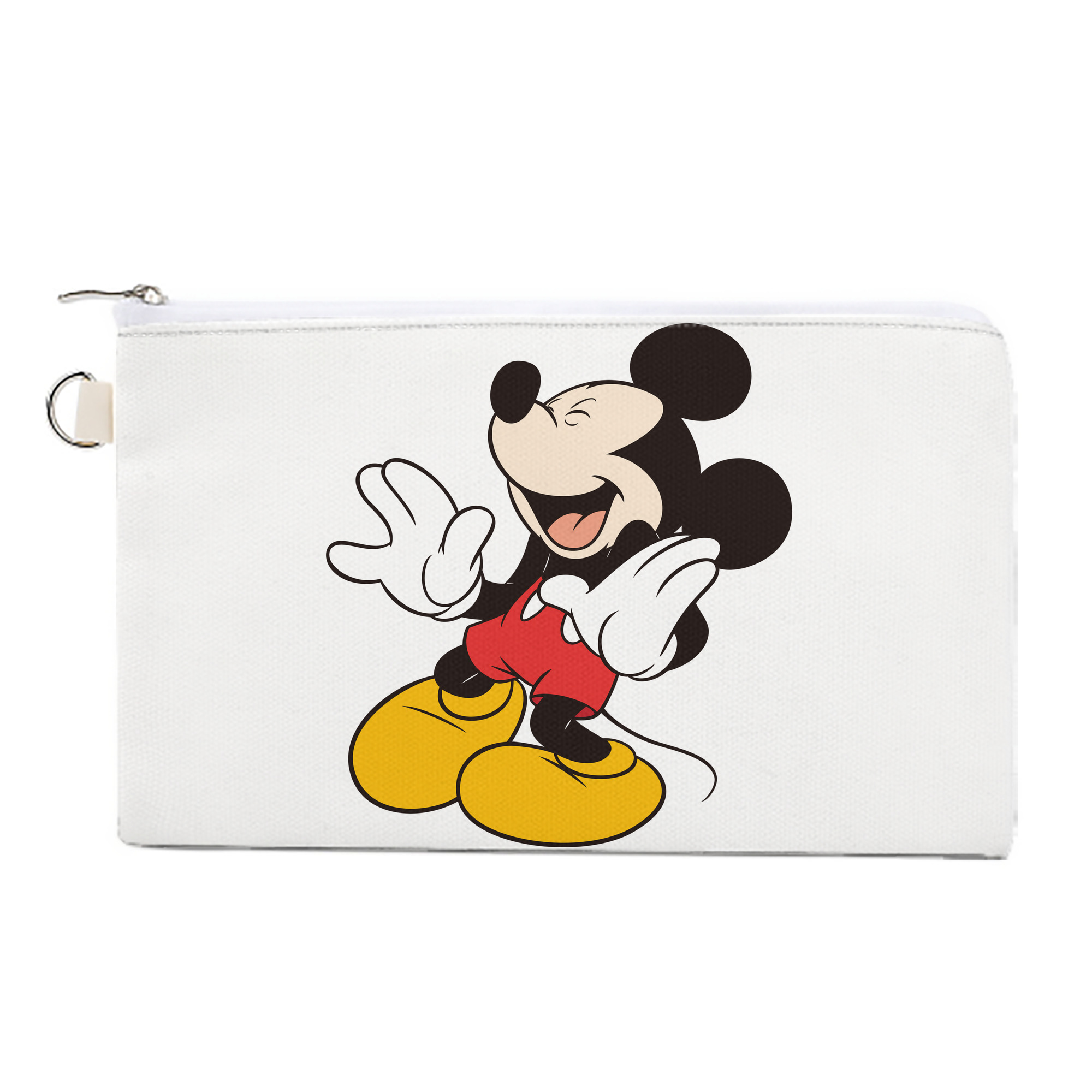 （画像用） ミッキーマウス Mickey Mouse キャンバス生地ポーチ　小物入れ