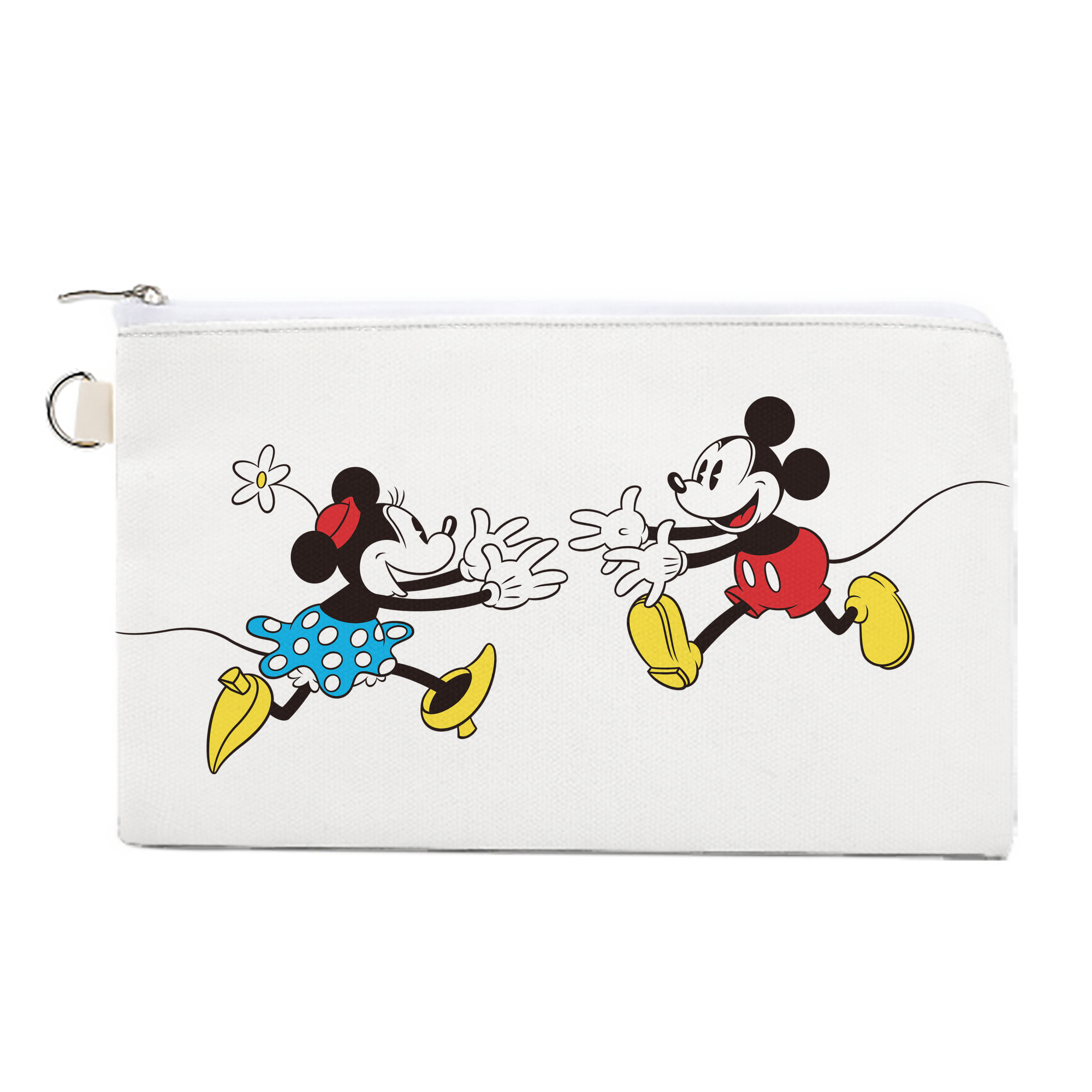 （画像用） ミッキーマウス Mickey Mouse キャンバス生地ポーチ　小物入れ