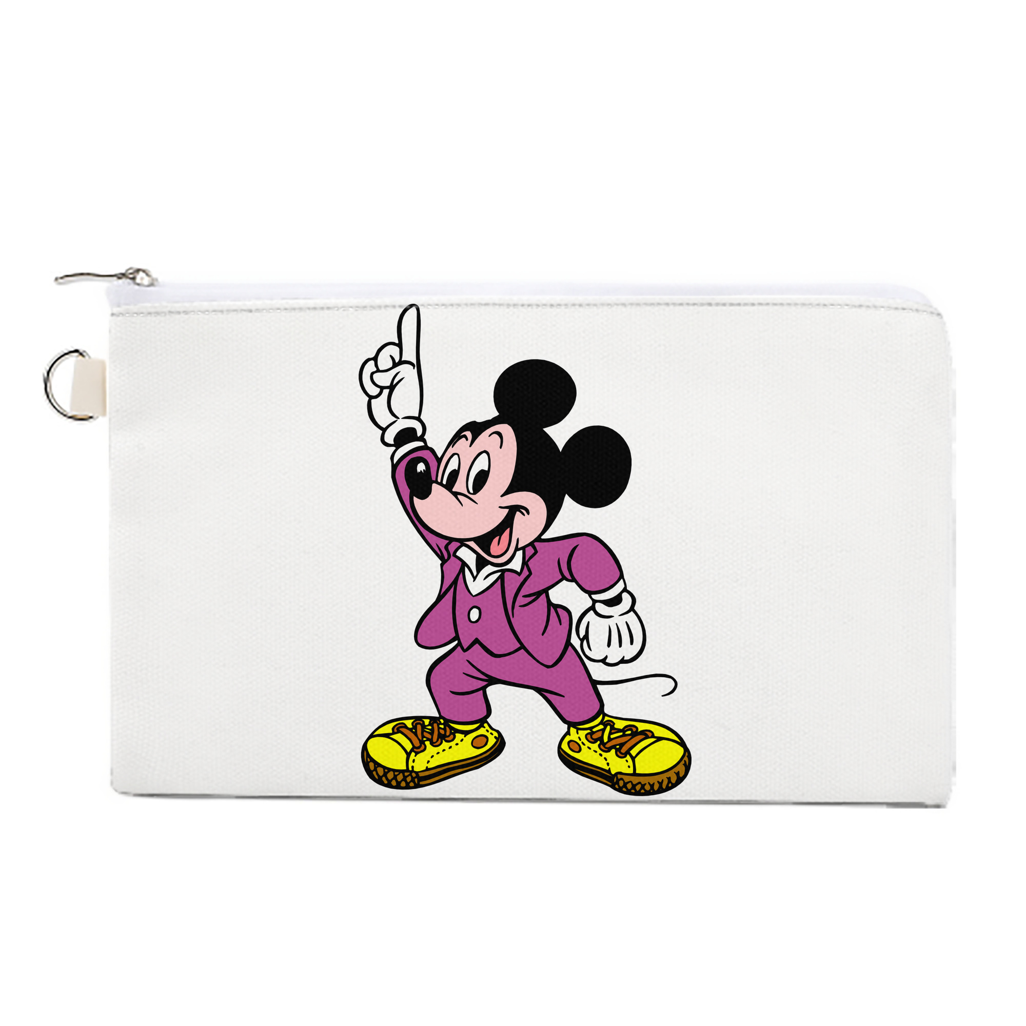 （画像用） ミッキーマウス Mickey Mouse キャンバス生地ポーチ　小物入れ