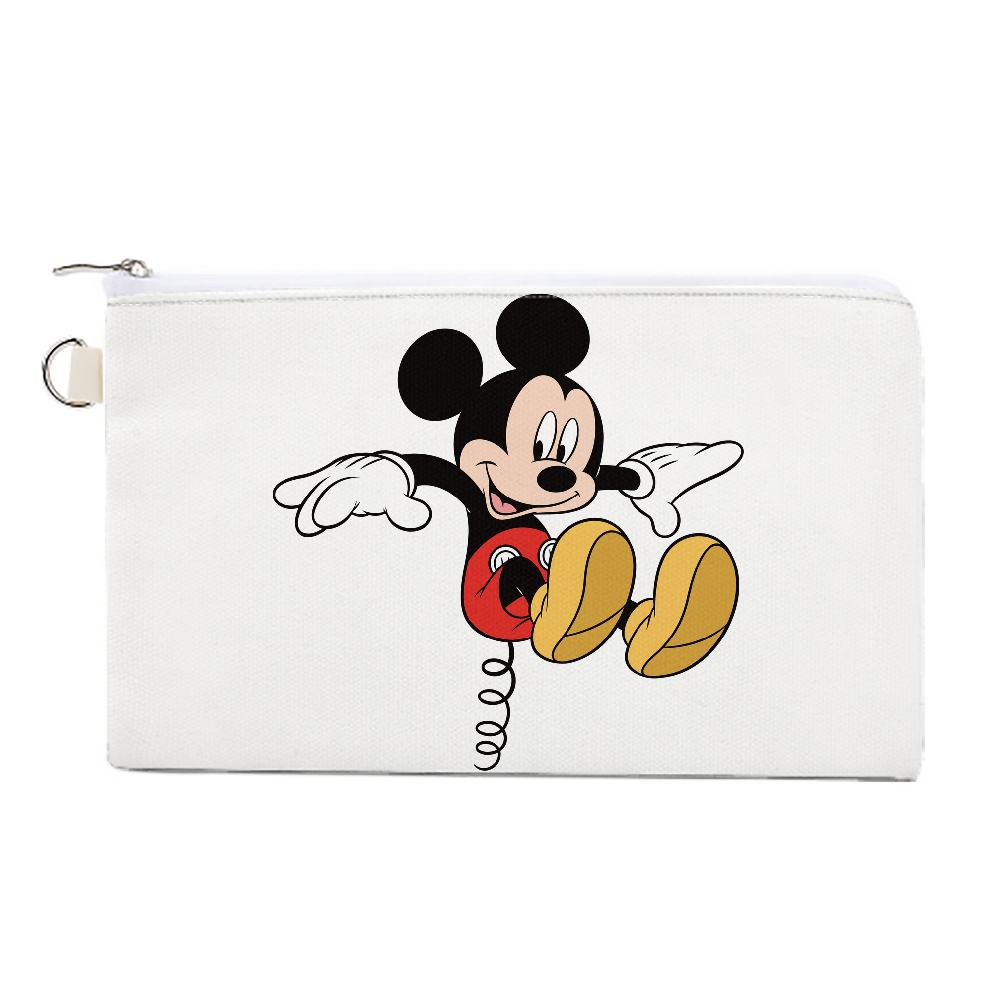 （画像用） ミッキーマウス Mickey Mouse キャンバス生地ポーチ　小物入れ