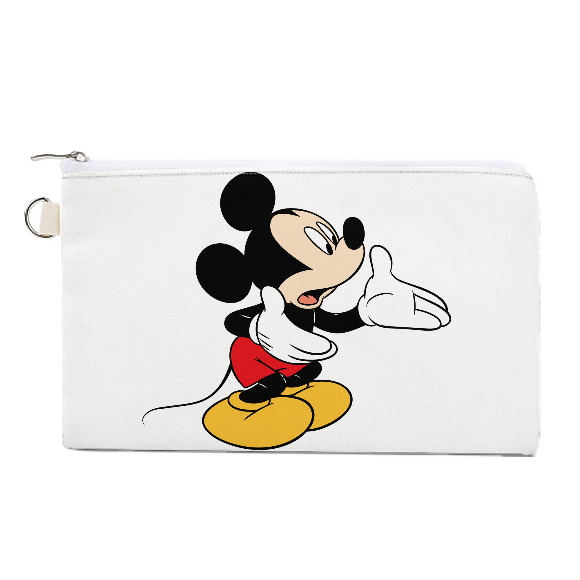 （画像用） ミッキーマウス Mickey Mouse キャンバス生地ポーチ　小物入れ