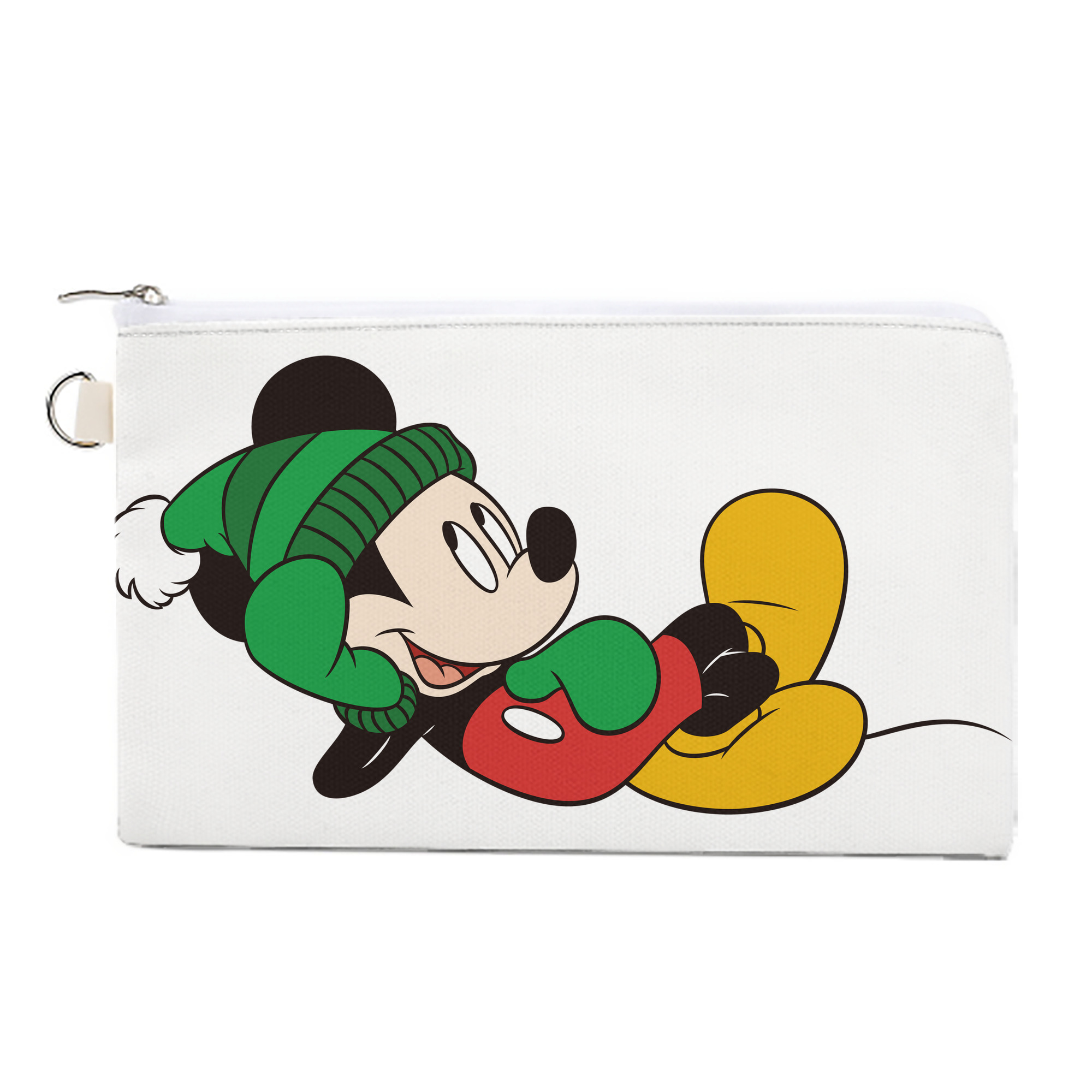 （画像用） ミッキーマウス Mickey Mouse キャンバス生地ポーチ　小物入れ