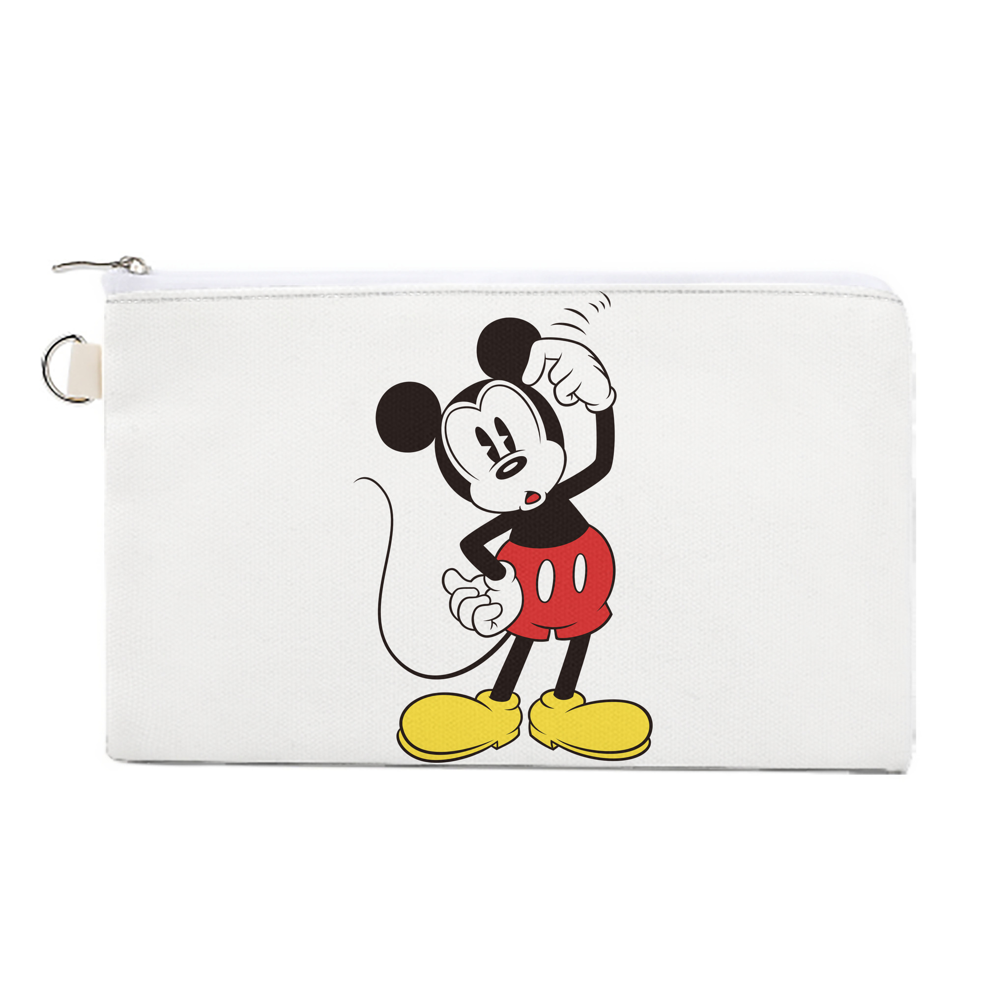（画像用） ミッキーマウス Mickey Mouse キャンバス生地ポーチ　小物入れ