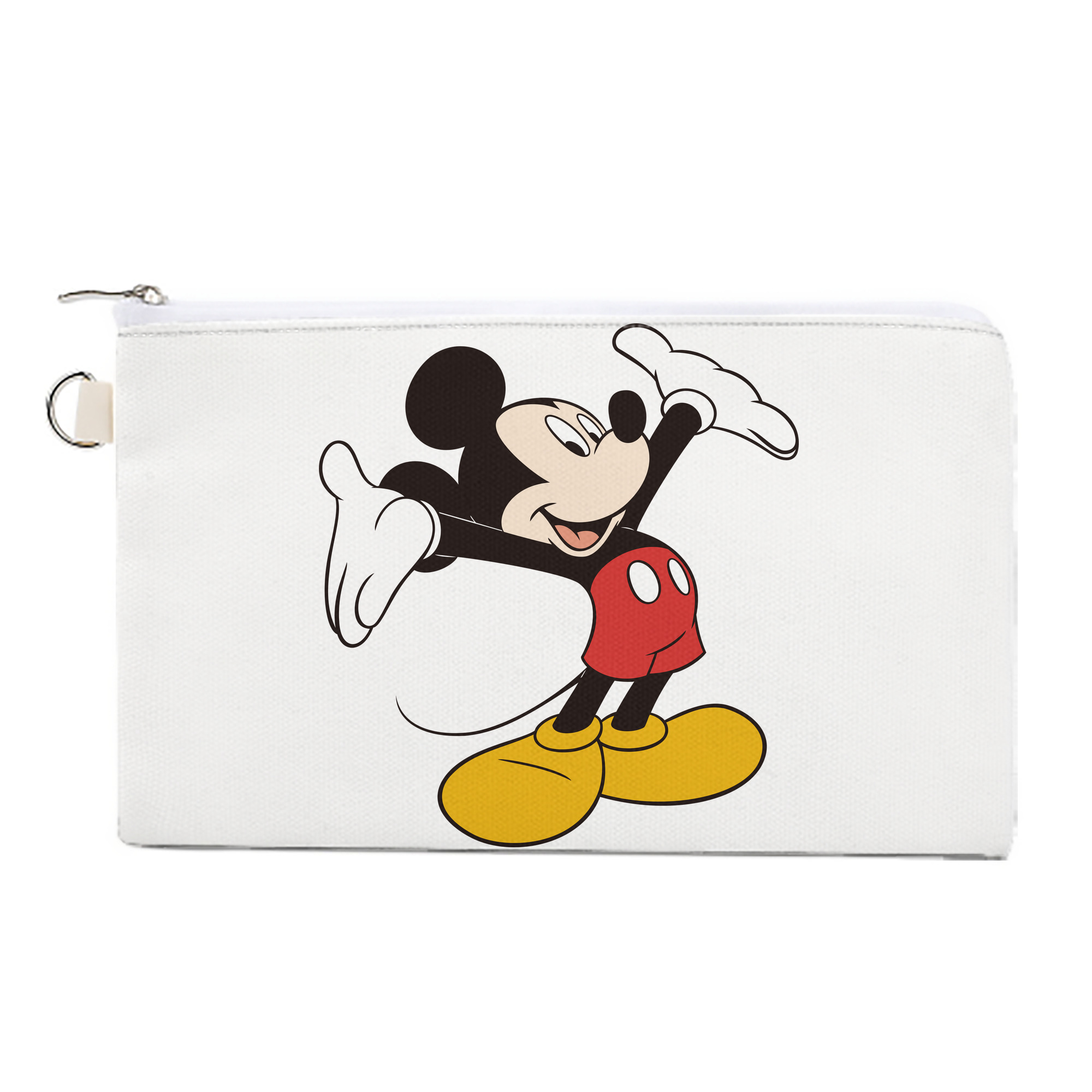（画像用） ミッキーマウス Mickey Mouse キャンバス生地ポーチ　小物入れ