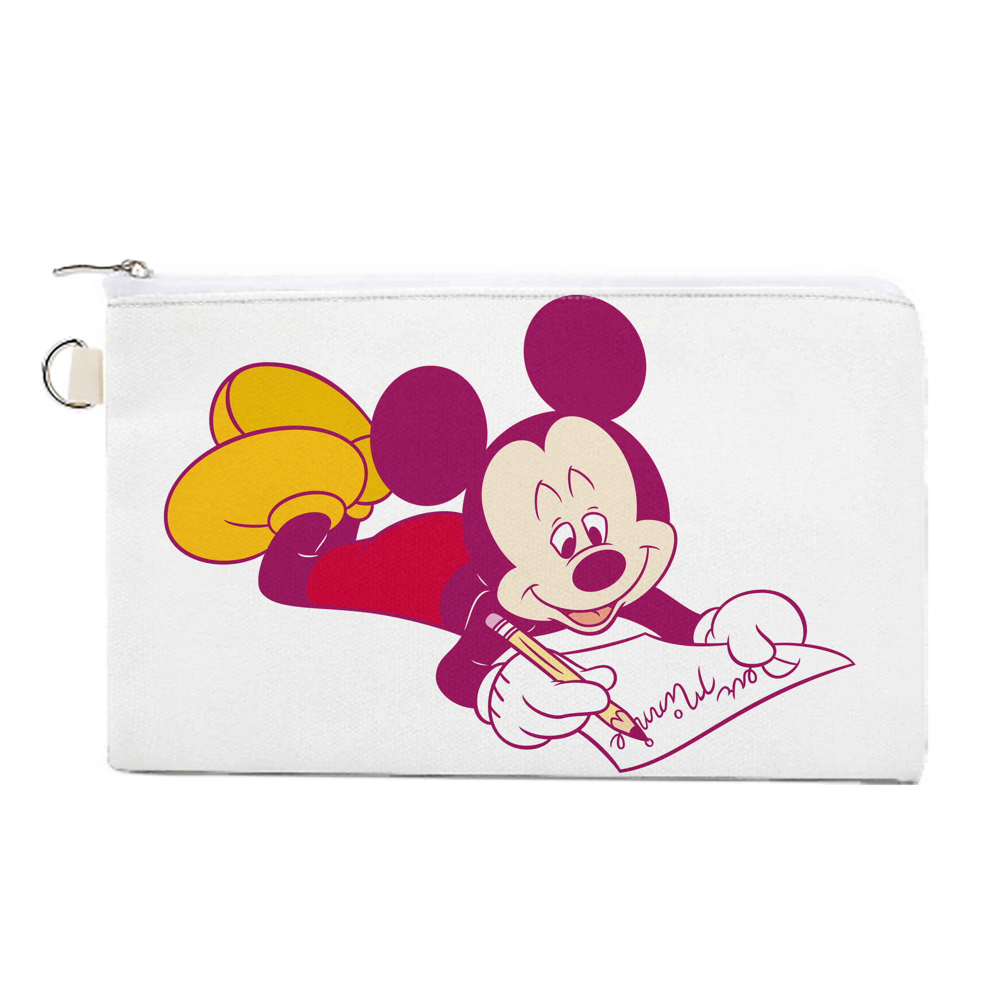 （画像用） ミッキーマウス Mickey Mouse キャンバス生地ポーチ　小物入れ