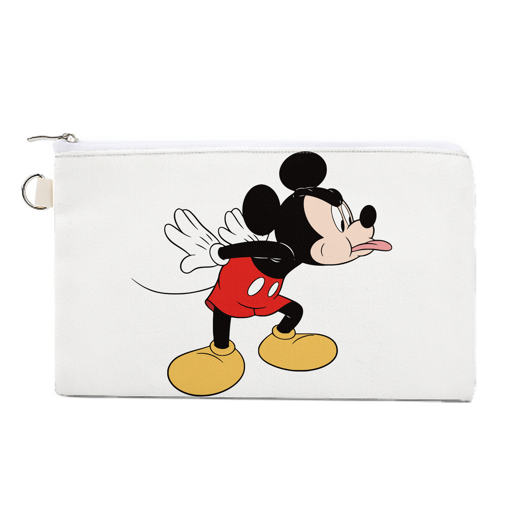 （画像用） ミッキーマウス Mickey Mouse キャンバス生地ポーチ　小物入れ