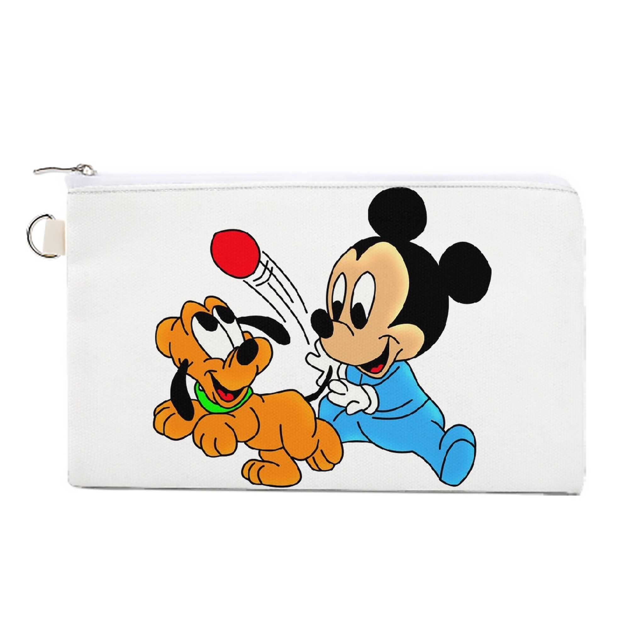 （画像用） ミッキーマウス Mickey Mouse キャンバス生地ポーチ　小物入れ