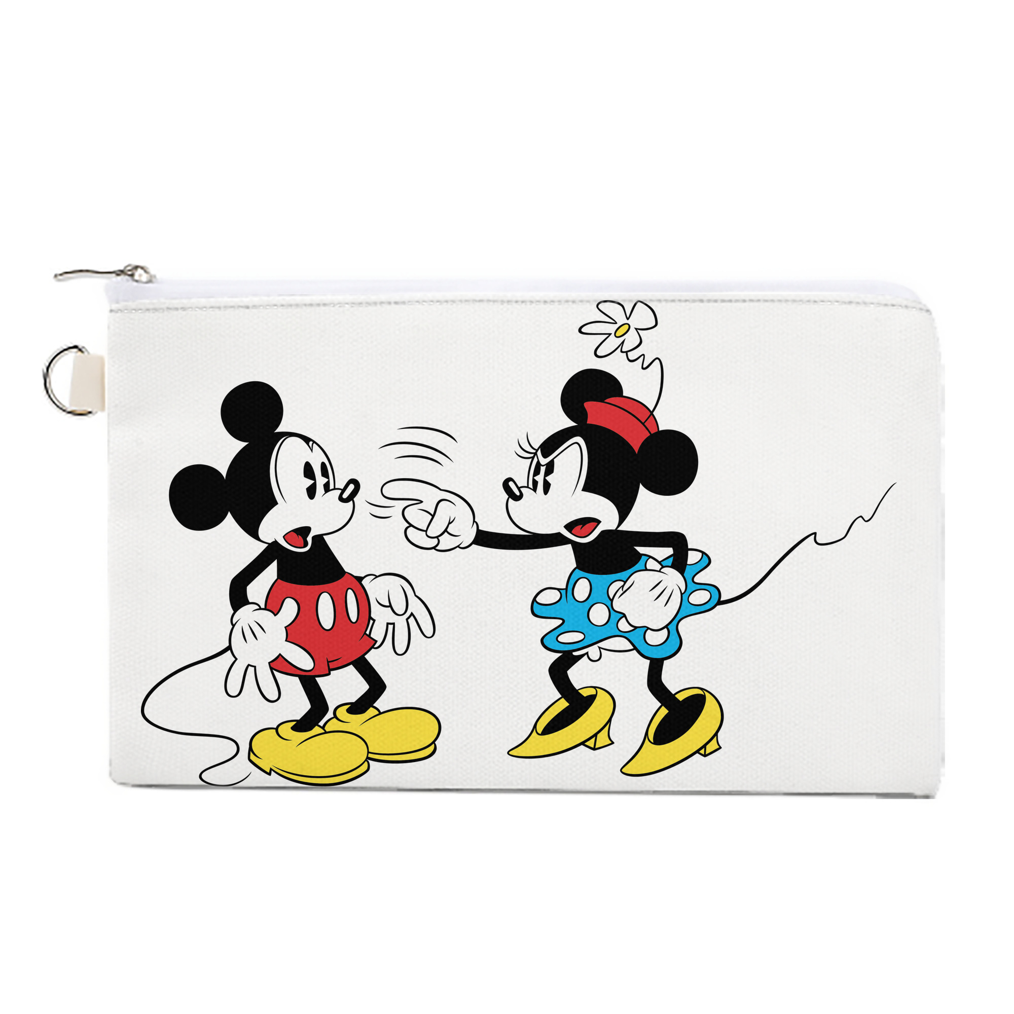 （画像用） ミッキーマウス Mickey Mouse キャンバス生地ポーチ　小物入れ
