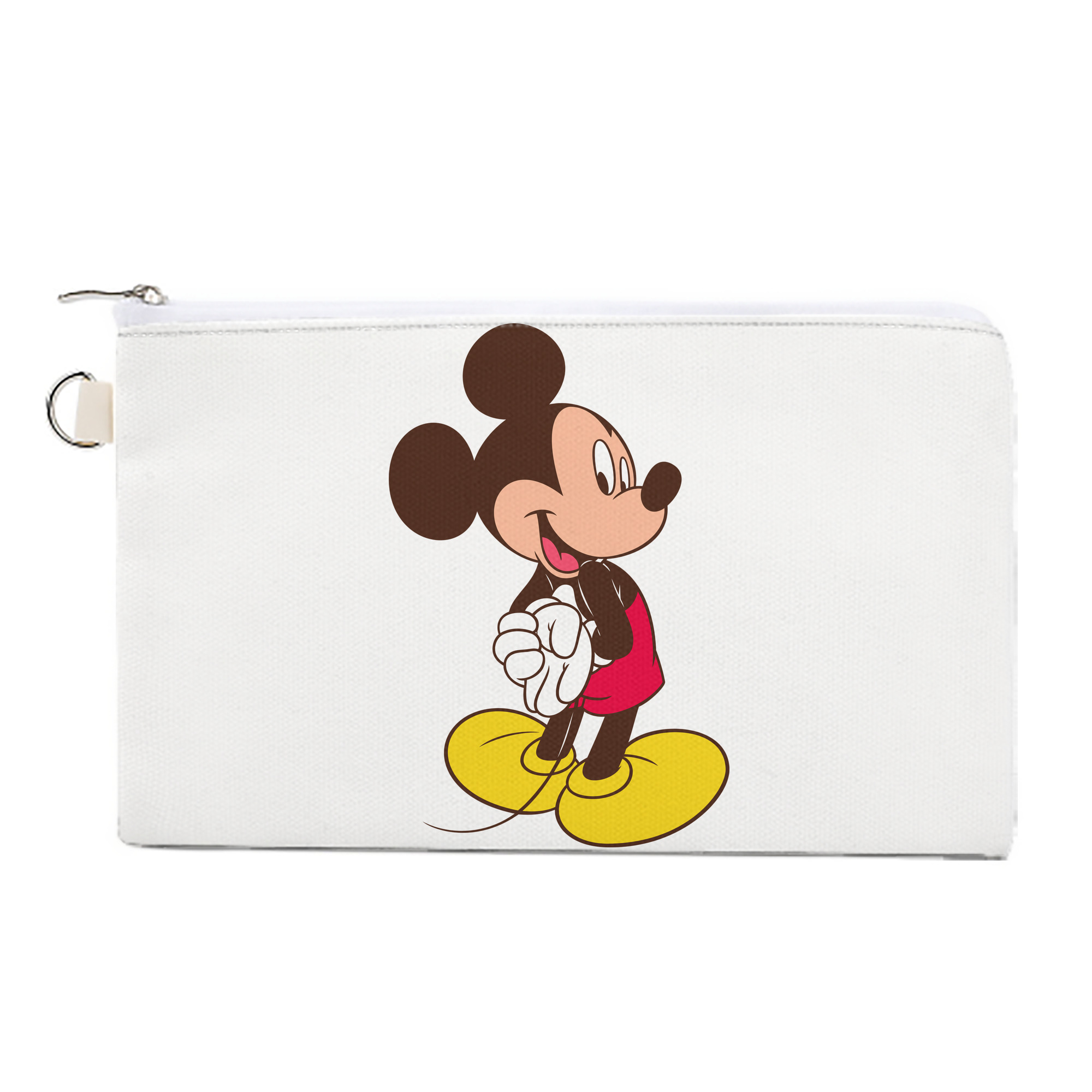 （画像用） ミッキーマウス Mickey Mouse キャンバス生地ポーチ　小物入れ