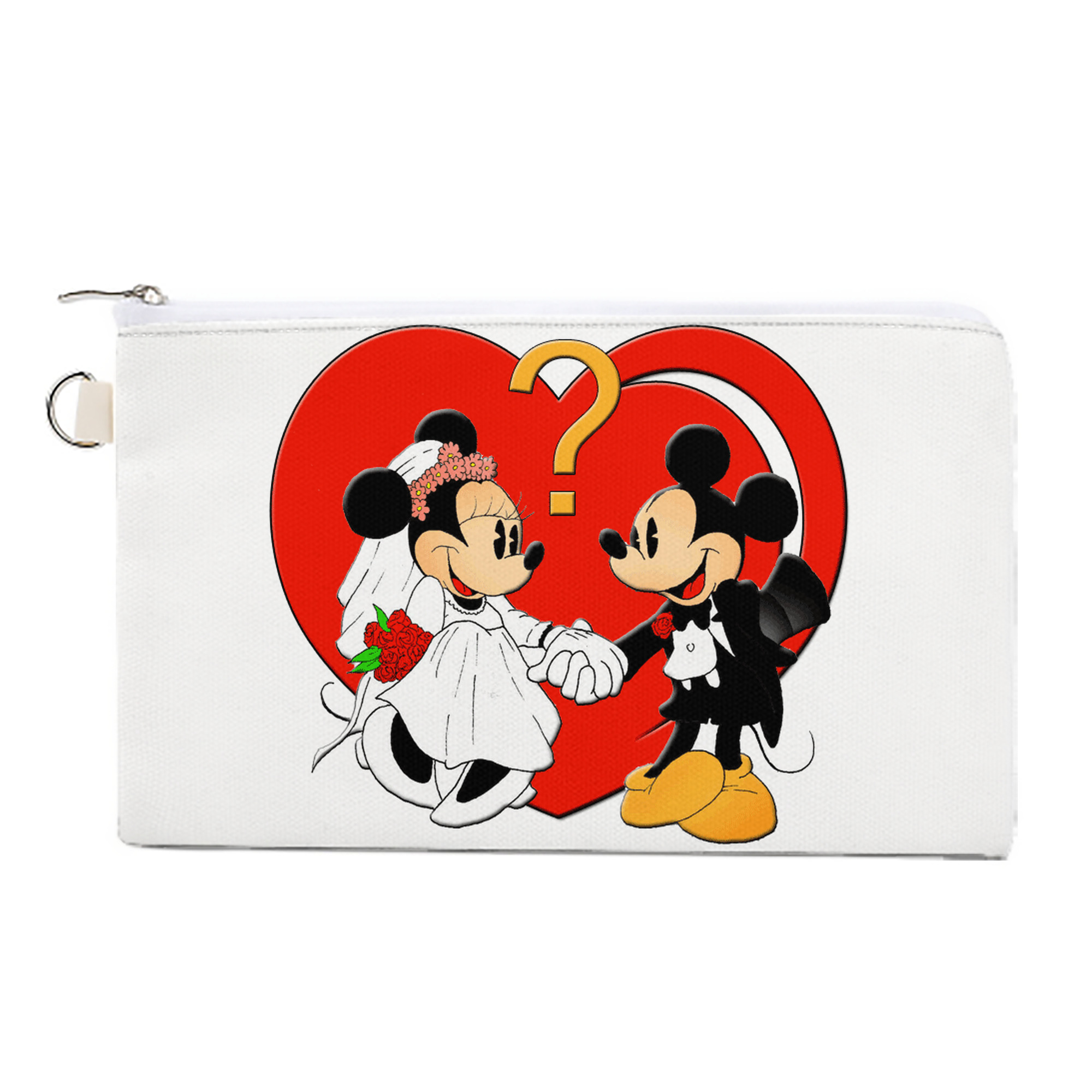 （画像用） ミッキーマウス Mickey Mouse キャンバス生地ポーチ　小物入れ