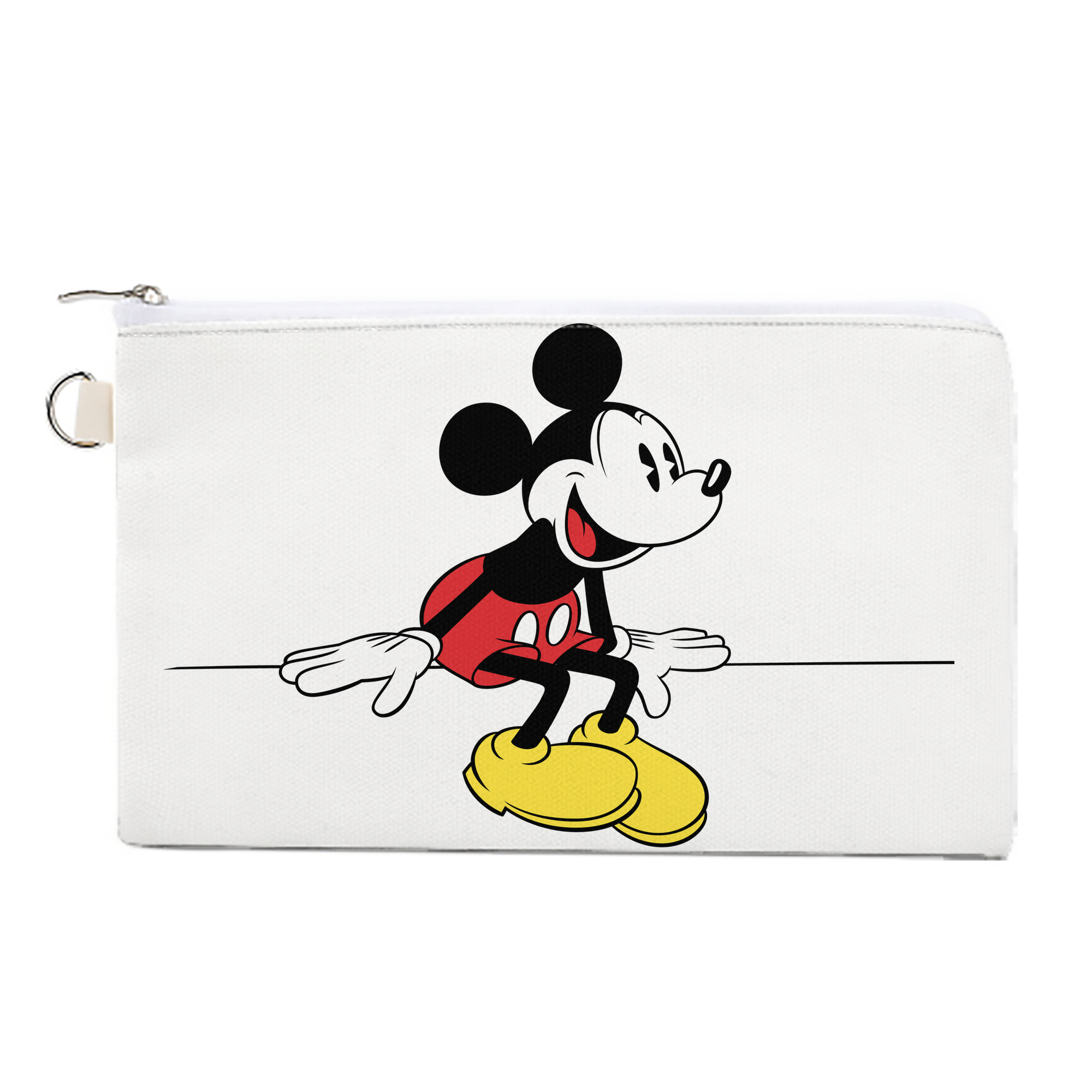 （画像用） ミッキーマウス Mickey Mouse キャンバス生地ポーチ　小物入れ