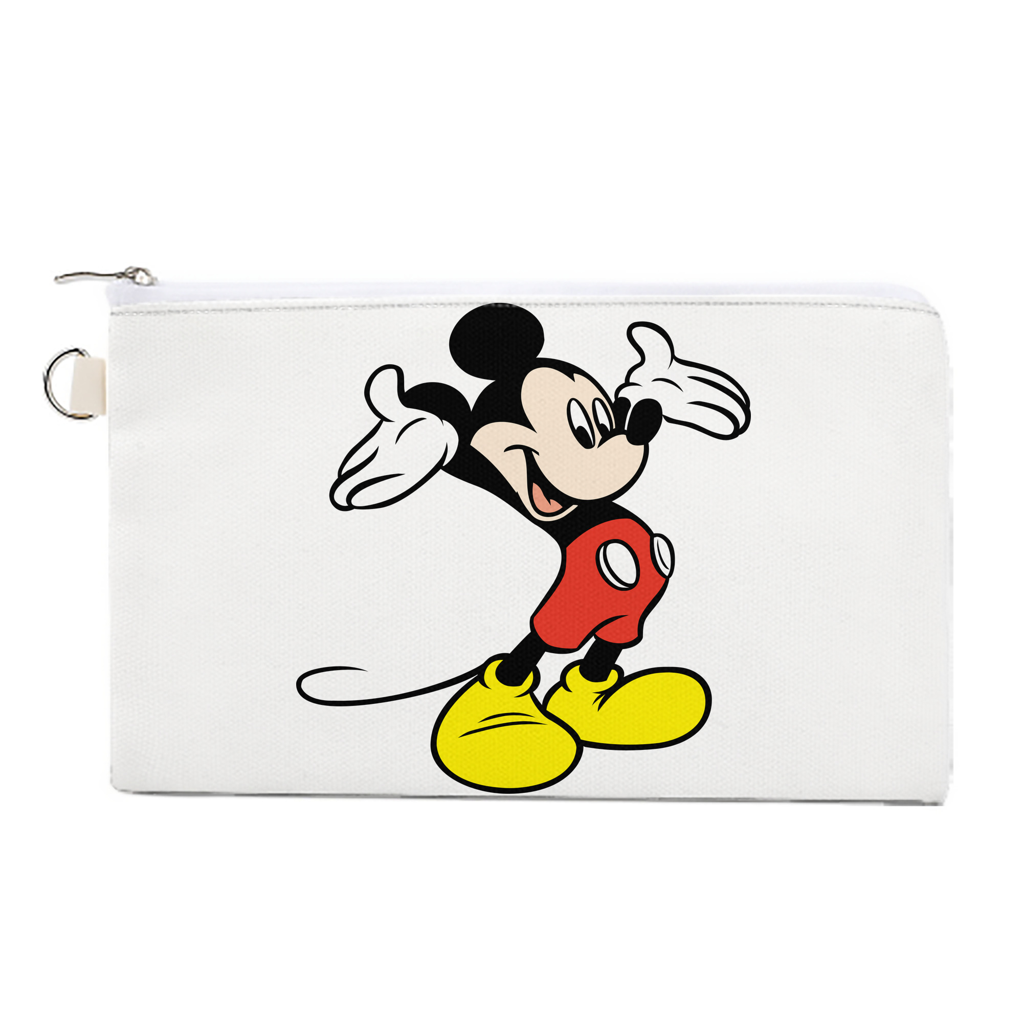 （画像用） ミッキーマウス Mickey Mouse キャンバス生地ポーチ　小物入れ