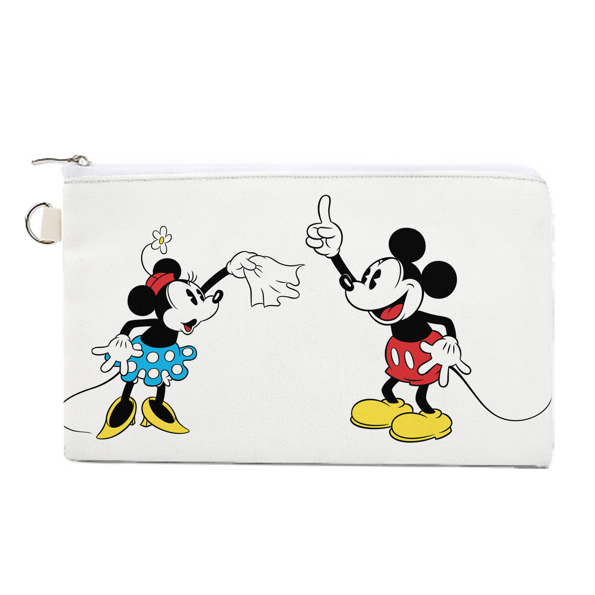 （画像用） ミッキーマウス Mickey Mouse キャンバス生地ポーチ　小物入れ