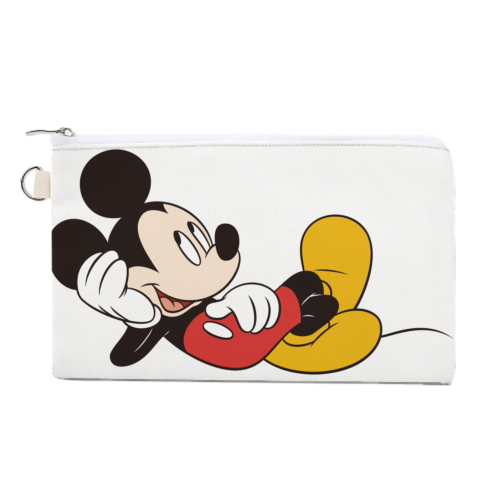 （画像用） ミッキーマウス Mickey Mouse キャンバス生地ポーチ　小物入れ